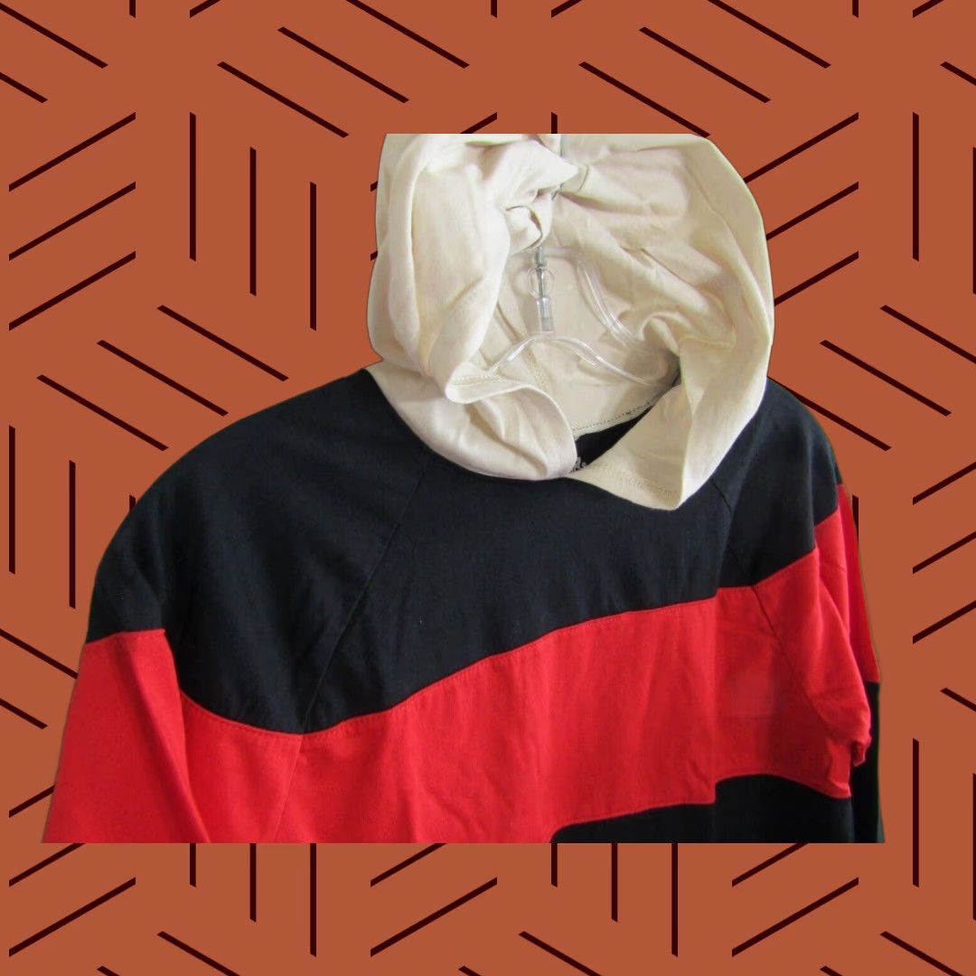 Vintage Place T Shirt Hoodie Long Sleeve Youth L Boys Girls Black Red Cream Autumn Spring Summer Win Sweatshirt