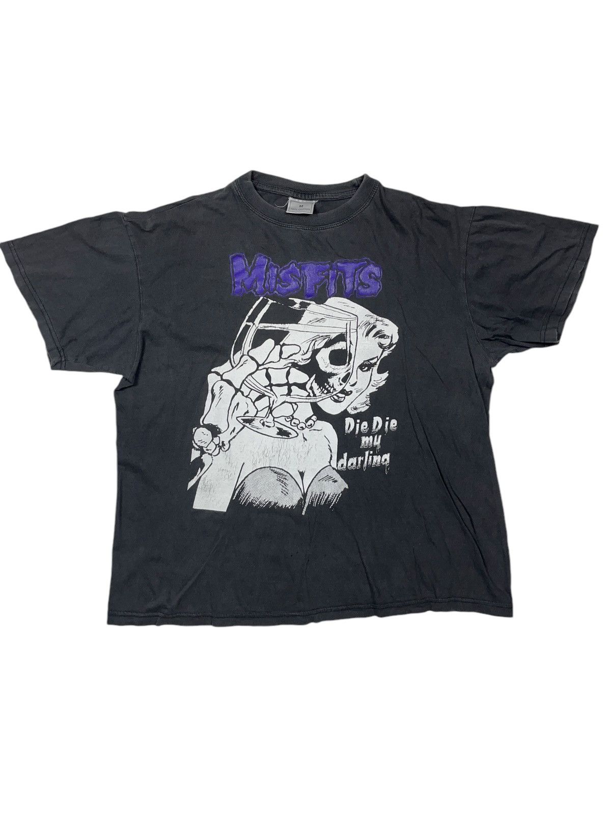 Band Tees Vintage 90s Misfits Die Die My Darling Distressed T Shirt Hoodie, Sweatshirt | PodTeesHub.com