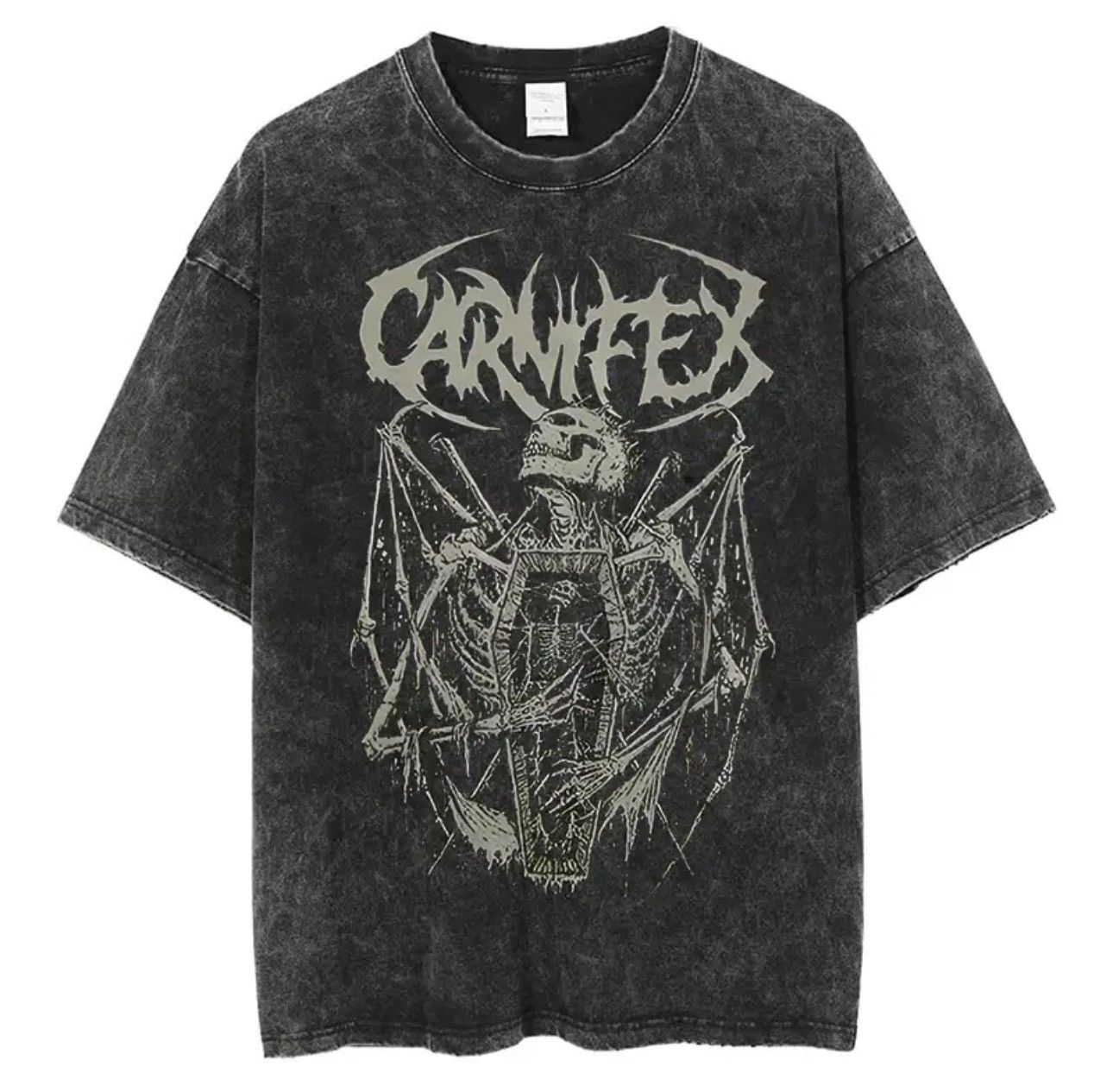 Vintage Skulls Goth Printed Vintage Oversized T Shirt Hoodie, Sweatshirt | PodTeesHub.com