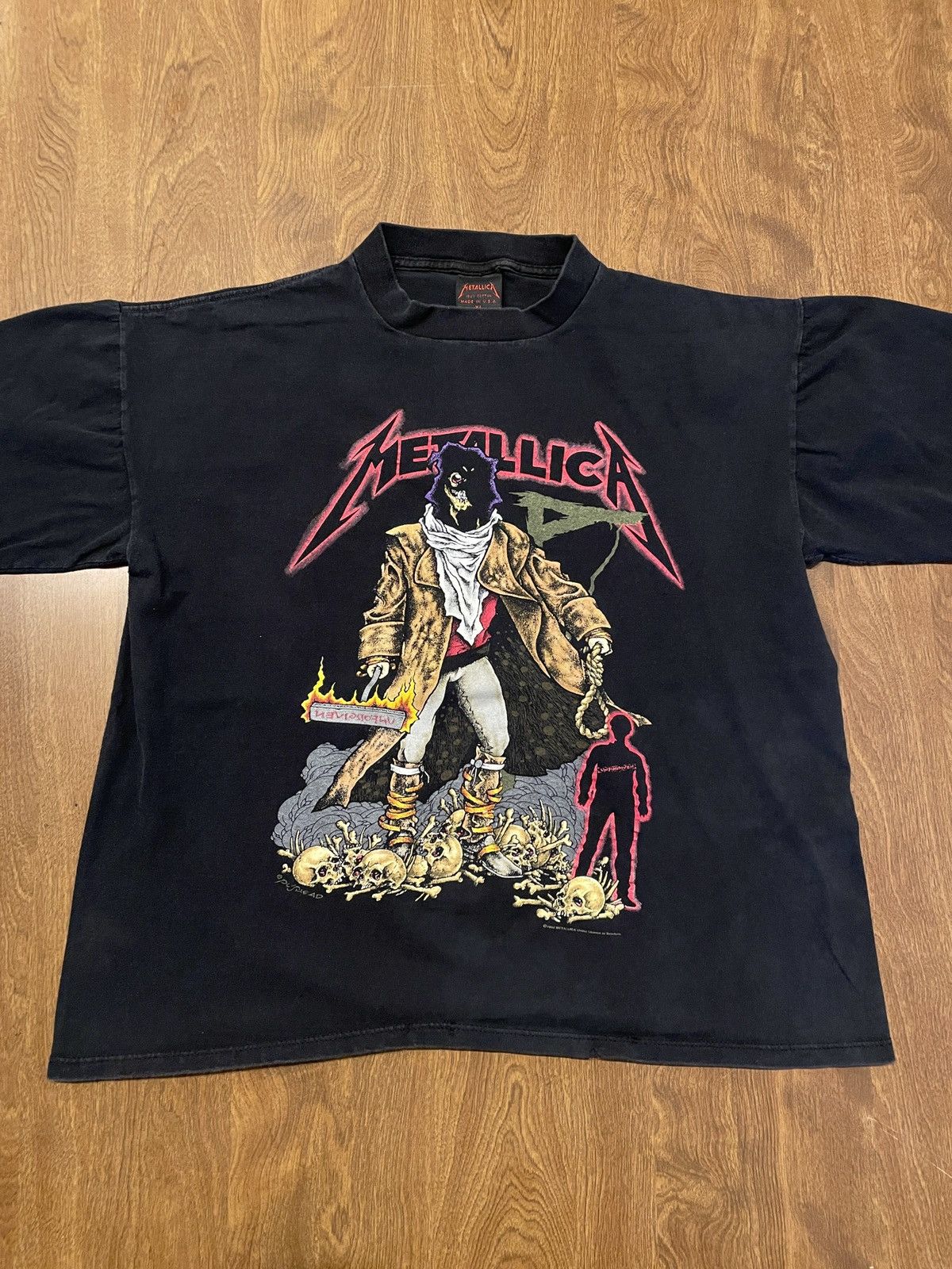 1992 Metallica Pushead Dub Thee Unforgiven Boxy T Shirt Band Hoodie, Sweatshirt | PodTeesHub.com