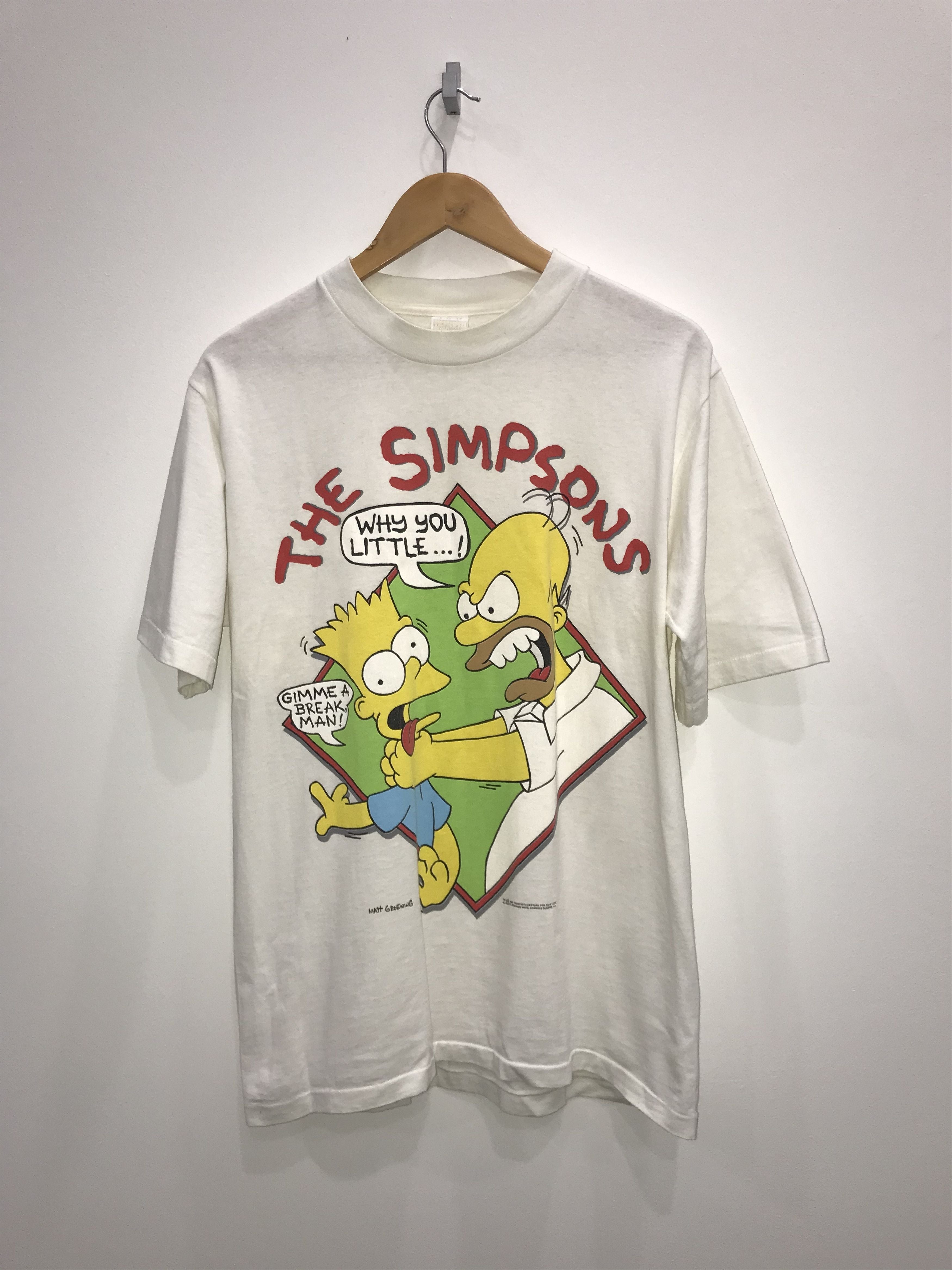 The Simpsons 1990 Vintage The Simpsons Homer And Bart Tee Hoodie, Sweatshirt | PodTeesHub.com