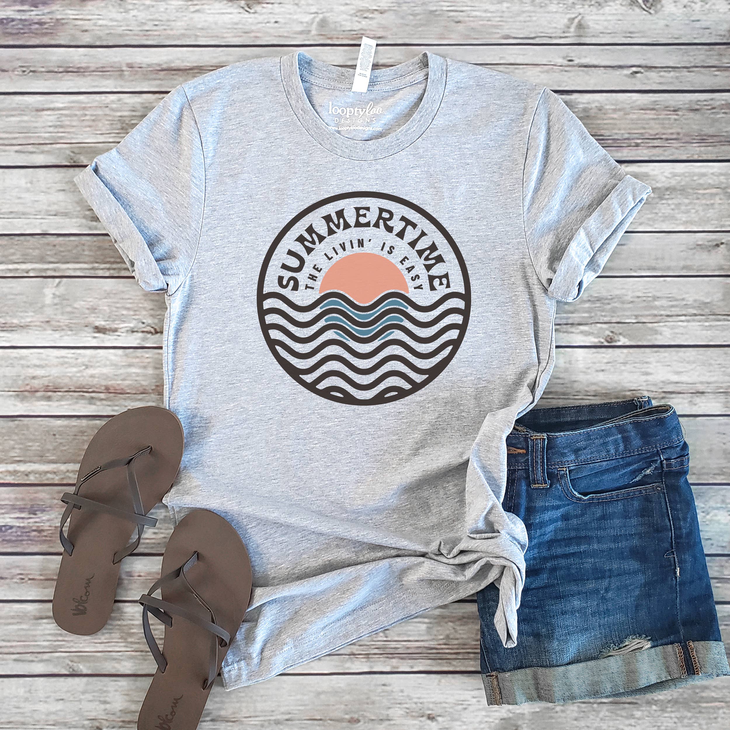 Summertime Tee | Summer | Sunset | Beach | Sizes XS-2XL Hoodie, Sweatshirt | PodTeesHub.com