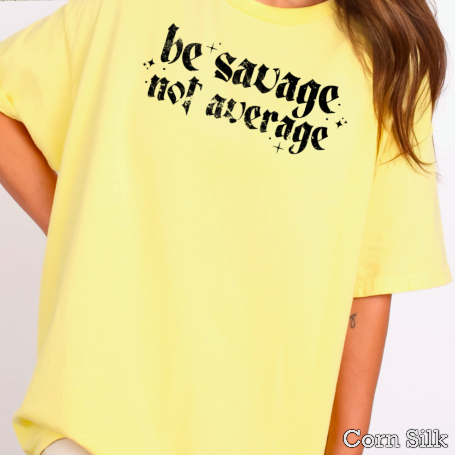 Be Savage Not Average Graphic Tee | Gildan Hoodie, Sweatshirt | PodTeesHub.com