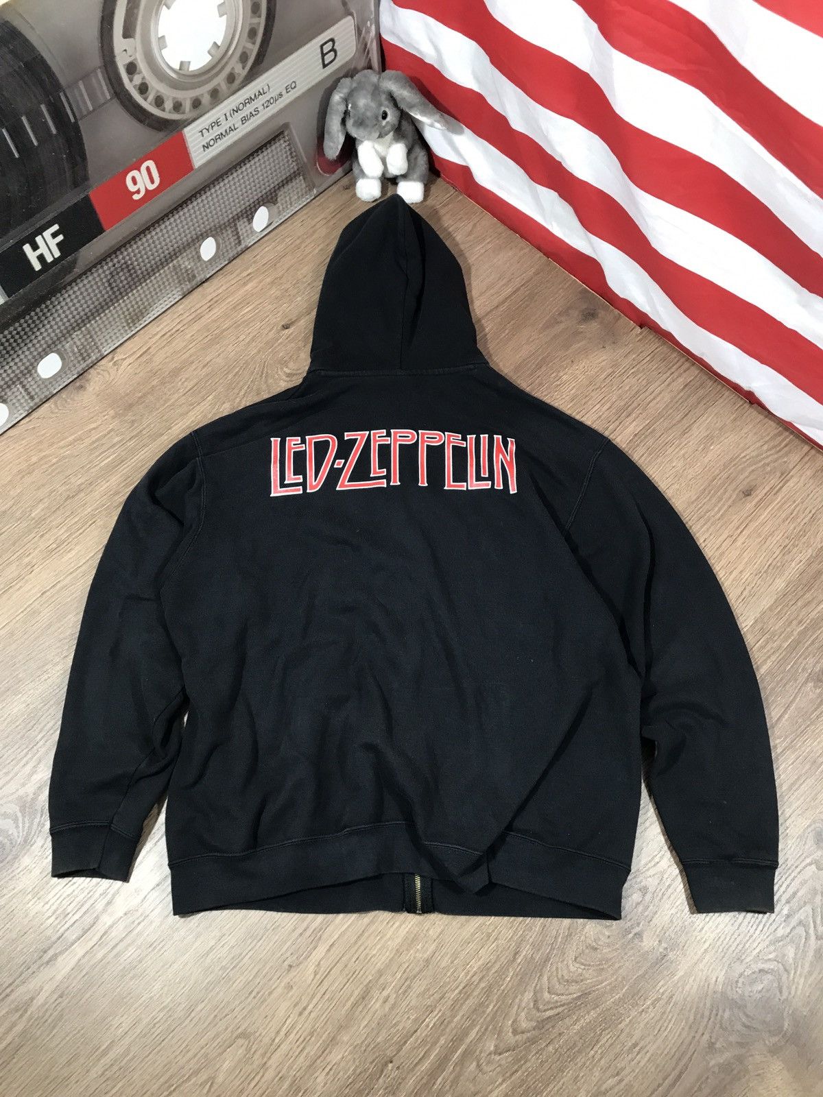 Vintage Led Zeppelin Big Logo Zip Hoodie T-Shirts, Sweatshirt | PodTeesHub.com