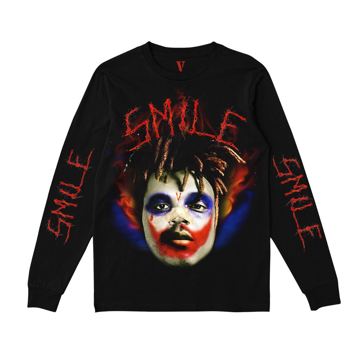 Vlone X Xo Juice Wrld X Vlone X Xo Joker Long Sleeve Xxl T-Shirts, Hoodie, Sweatshirt