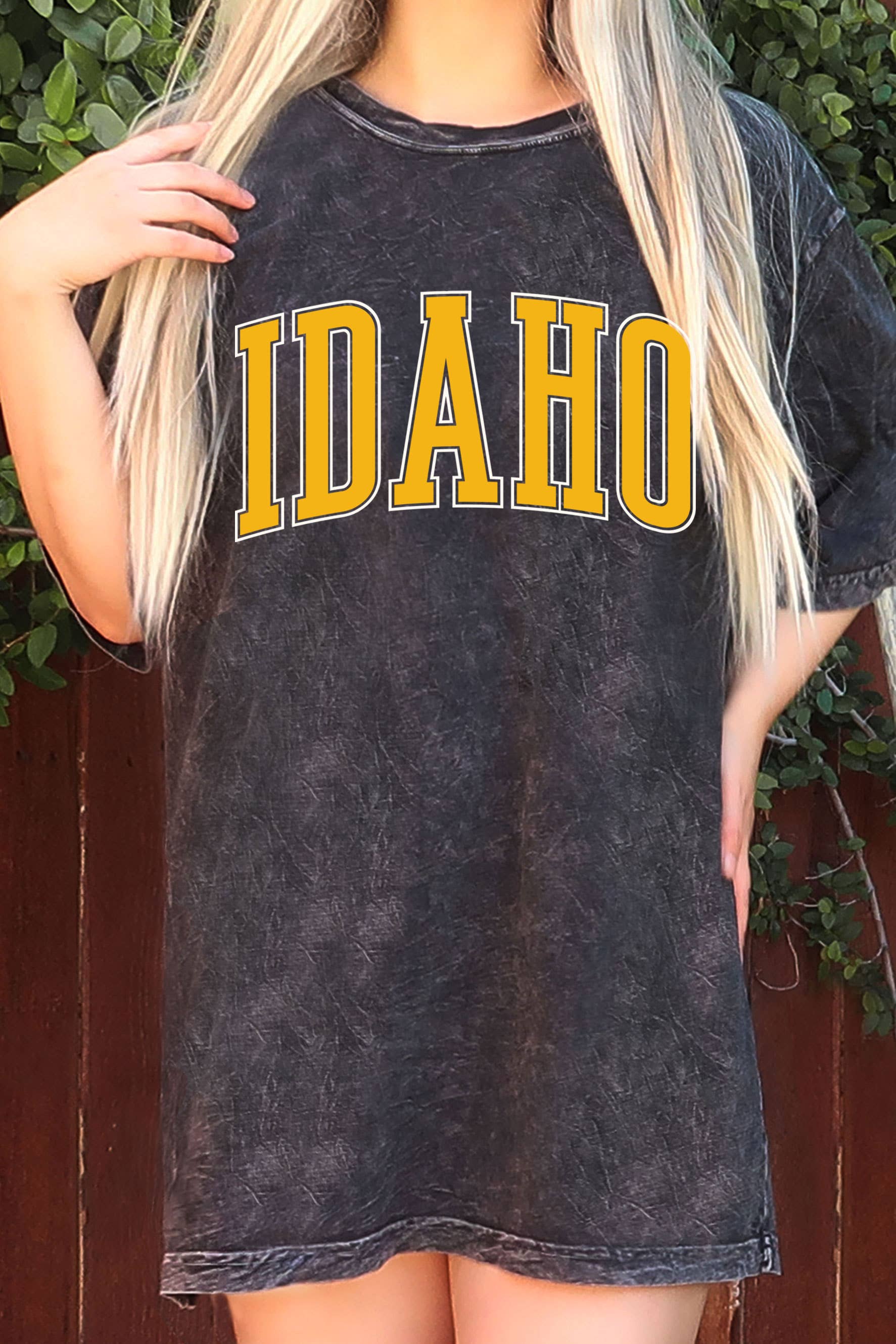 Idaho Puff Oversize Mineral Graphic Tshirt Hoodie, Sweatshirt | PodTeesHub.com