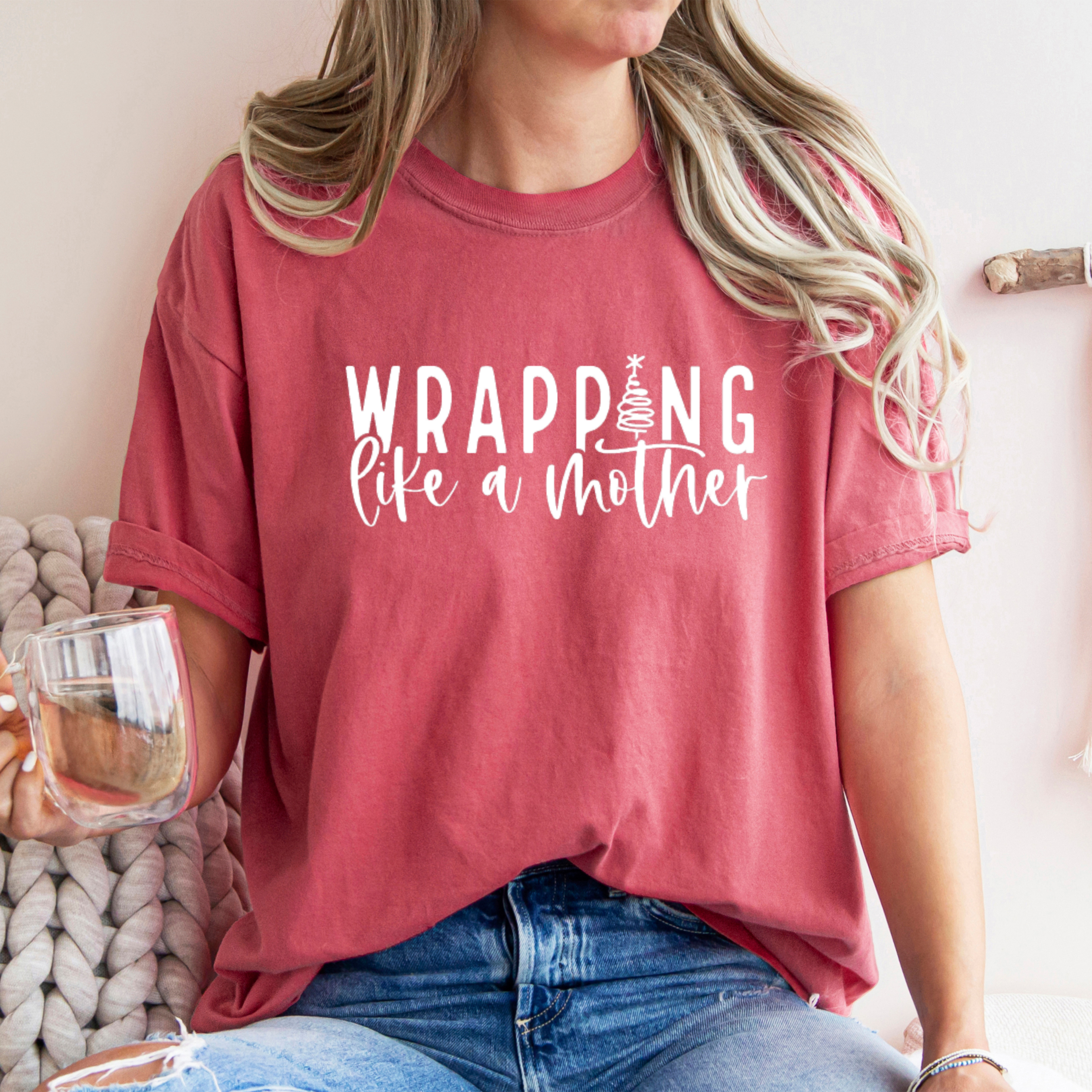 Wrapping Like A Mother Christmas Tee - Multiple Colors Hoodie, Sweatshirt | PodTeesHub.com