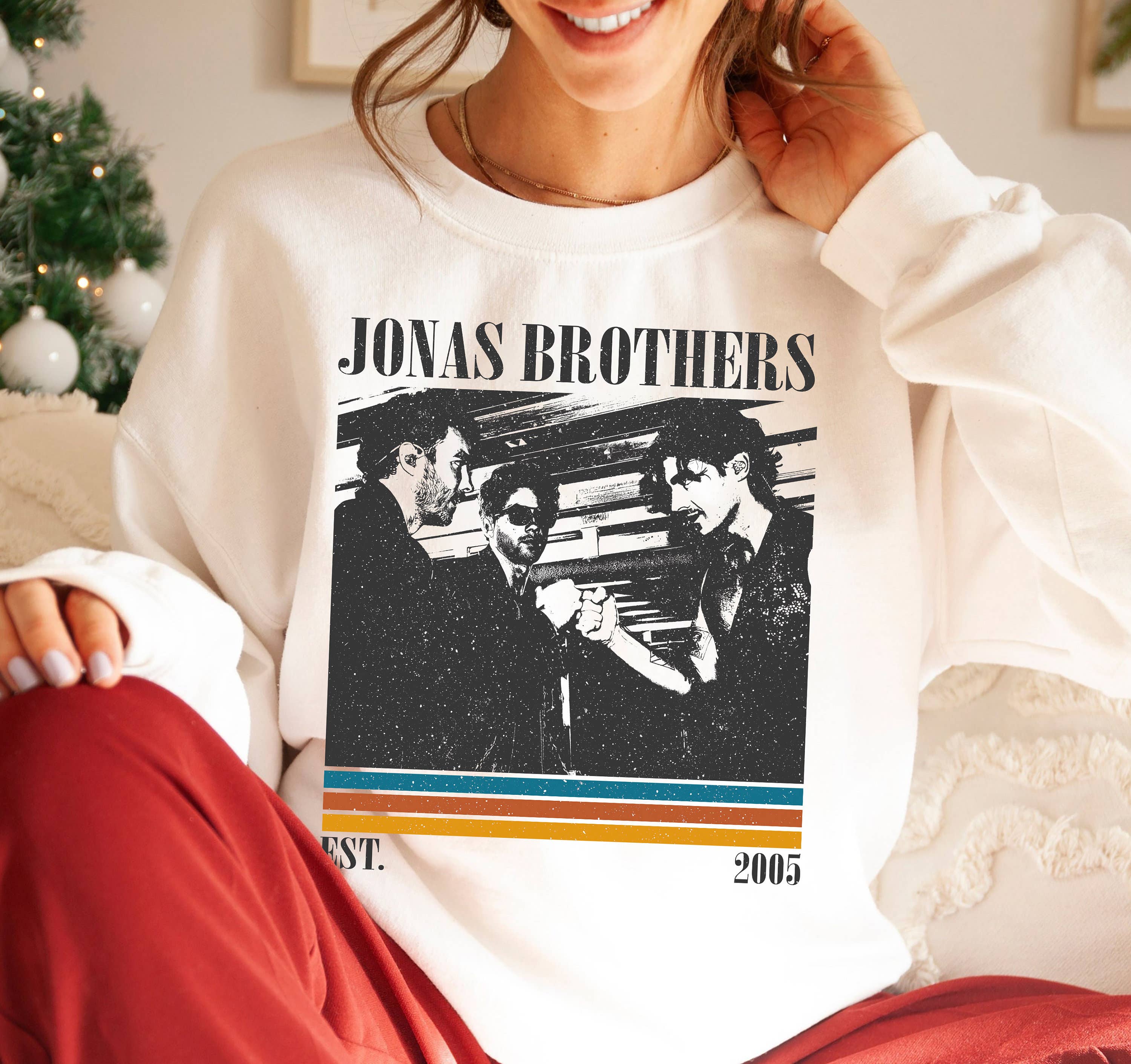 Jonas Bros Movie Tees Trendy Retro Band Sweatshirt Hoodie | PodTeesHub.com