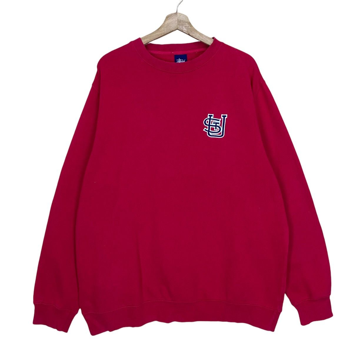 Vintage 90s Stussy Small Logo Crewneck Sweatshirt T-Shirts, Hoodie | PodTeesHub.com