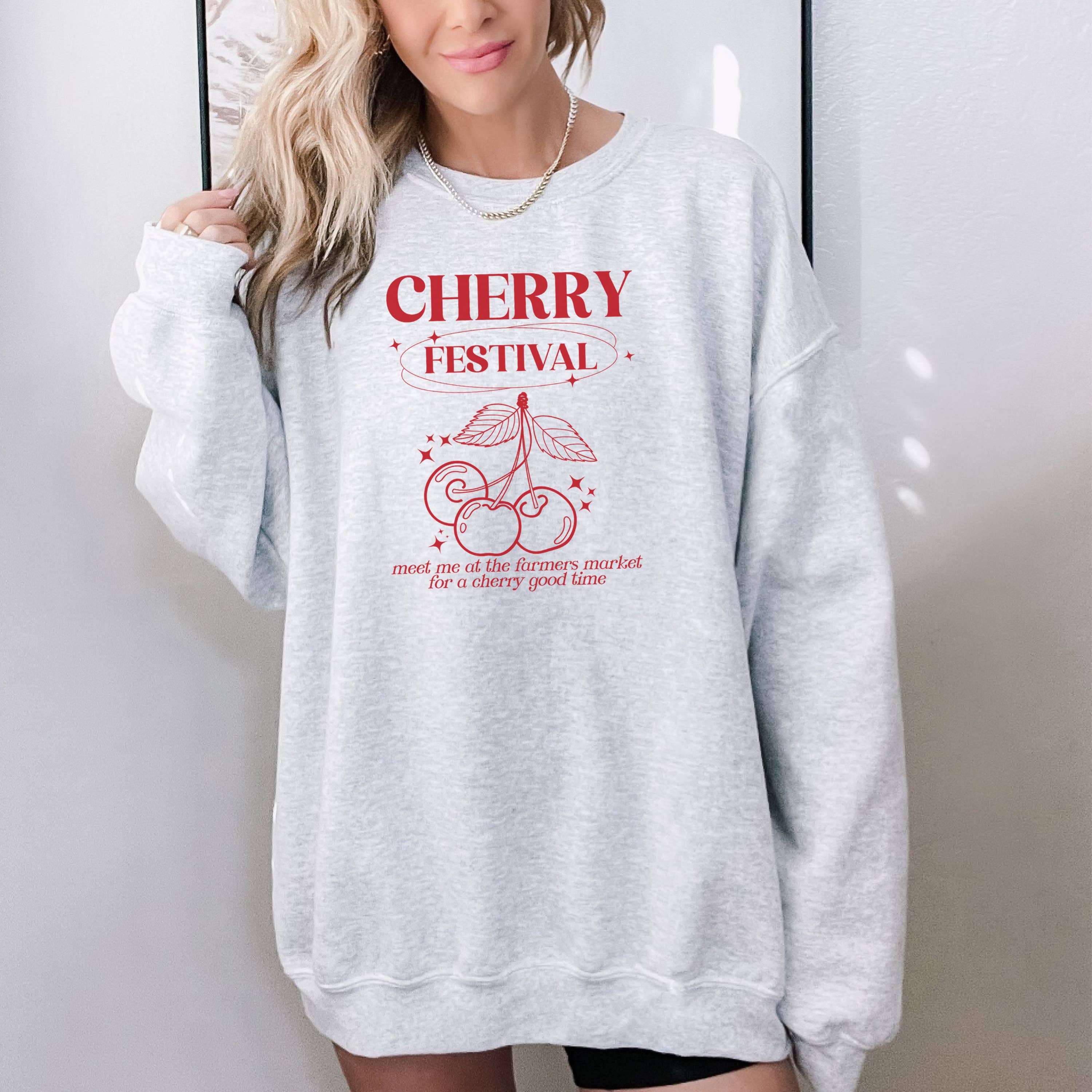 Cherry Festival, Cherries, Graphic Tee, Preppy Hoodie, Sweatshirt | PodTeesHub.com