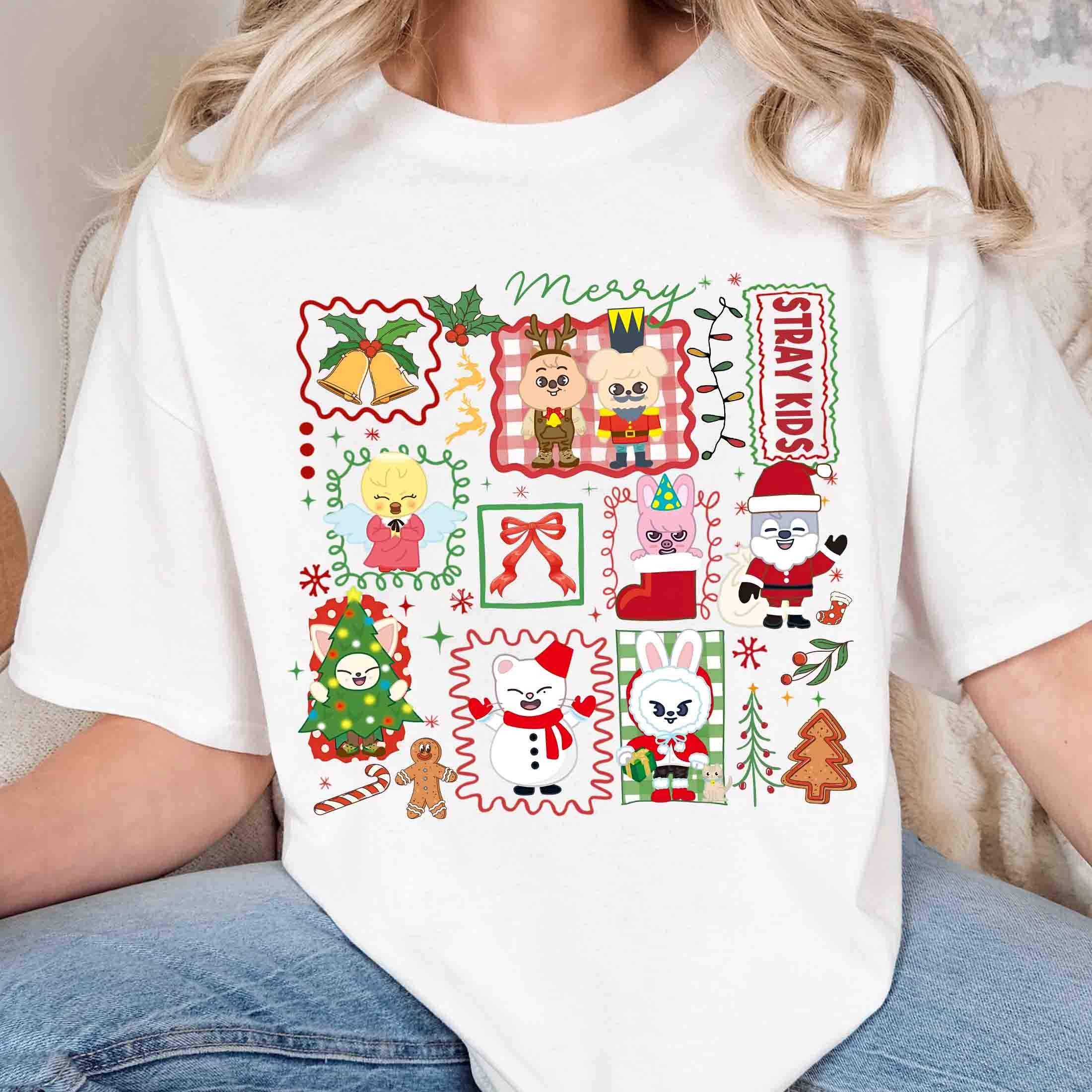 Stray Kids 2025 World Tour Christmas Tee Hoodie, Sweatshirt | PodTeesHub.com