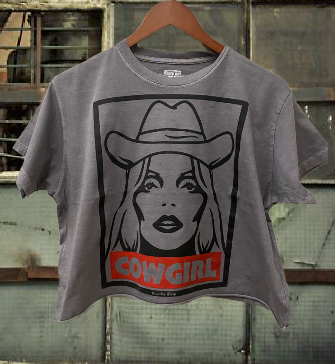 Cowgirl 90's Pop Relaxed Cropped  T-Shirt Hoodie, Sweatshirt | PodTeesHub.com
