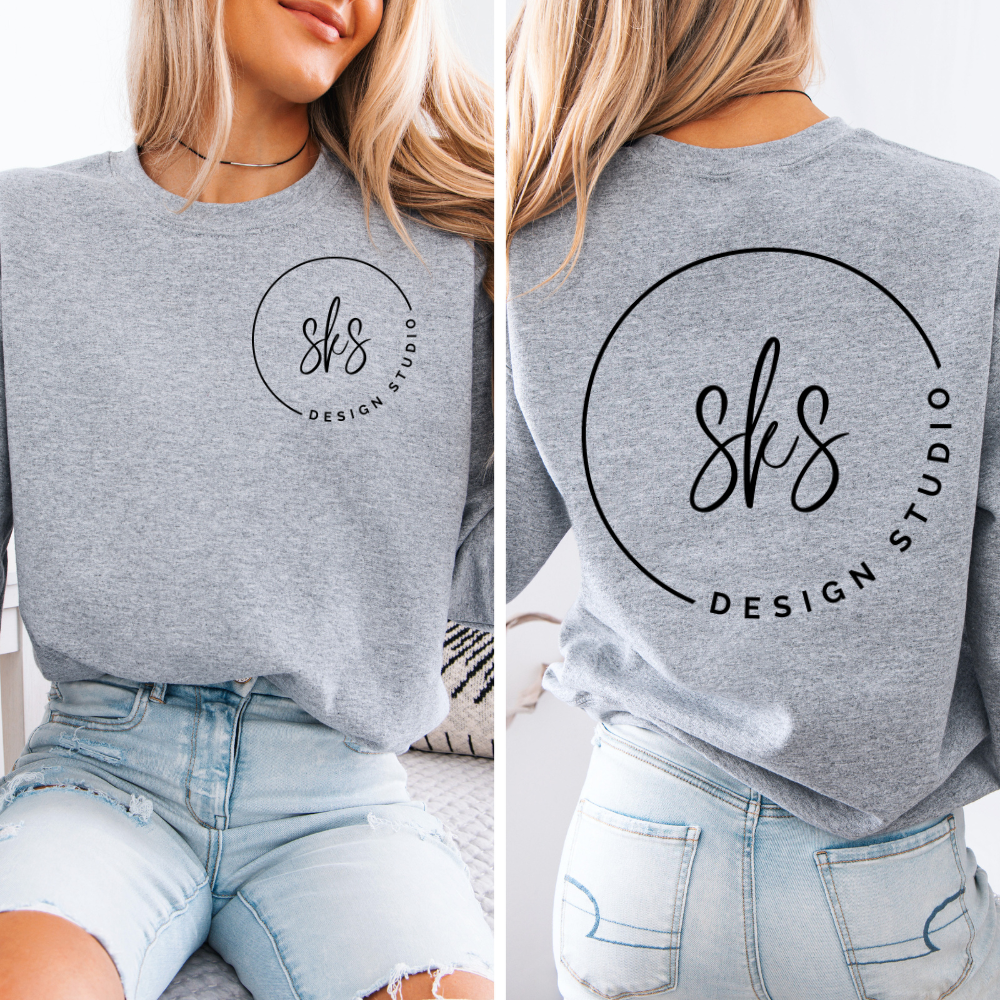 Custom Logo | Unisex Crewneck Sweatshirt T-Shirts, Hoodie | PodTeesHub.com