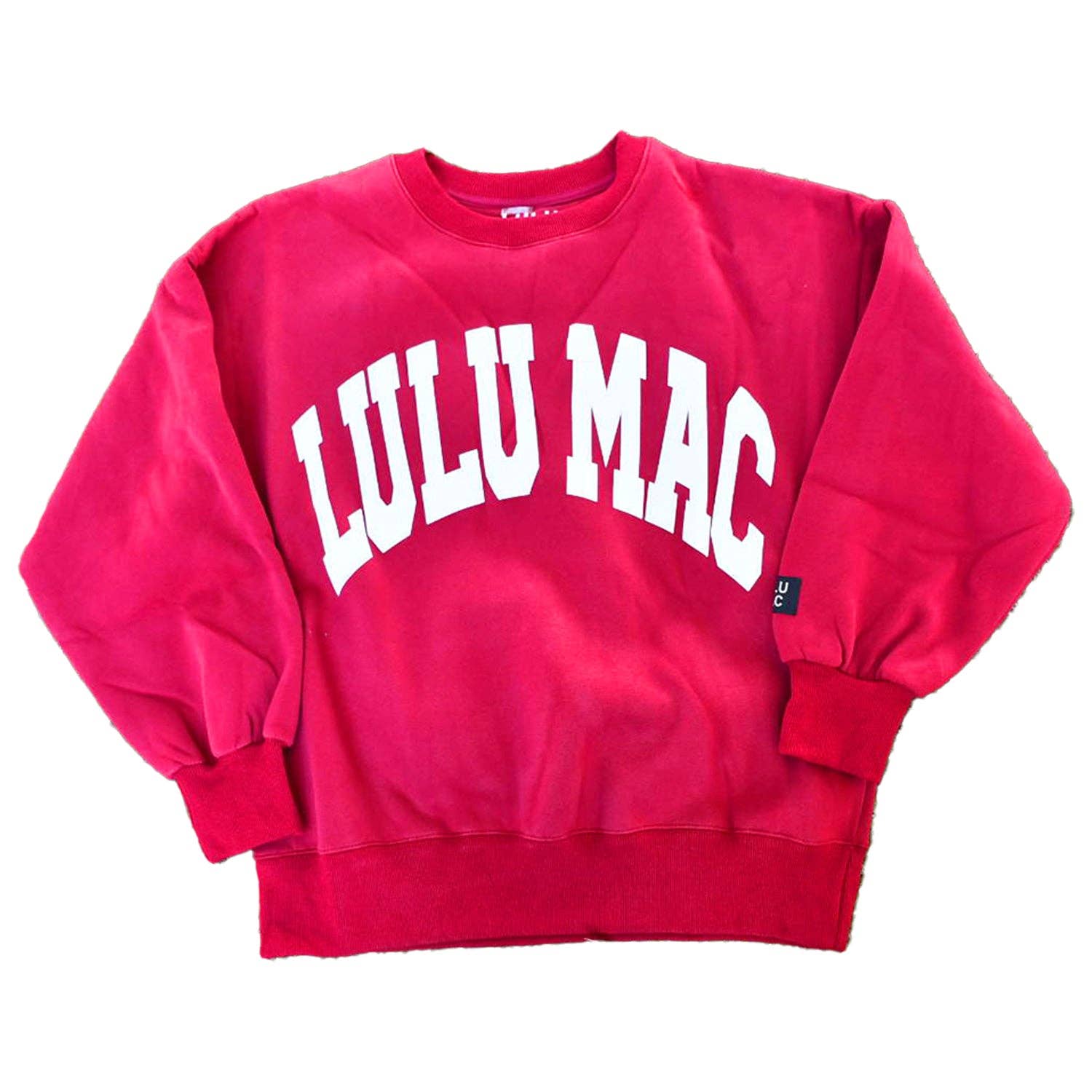 Lulu Mac Sweatshirt Crimson/White - Puff T-Shirts, Hoodie | PodTeesHub.com