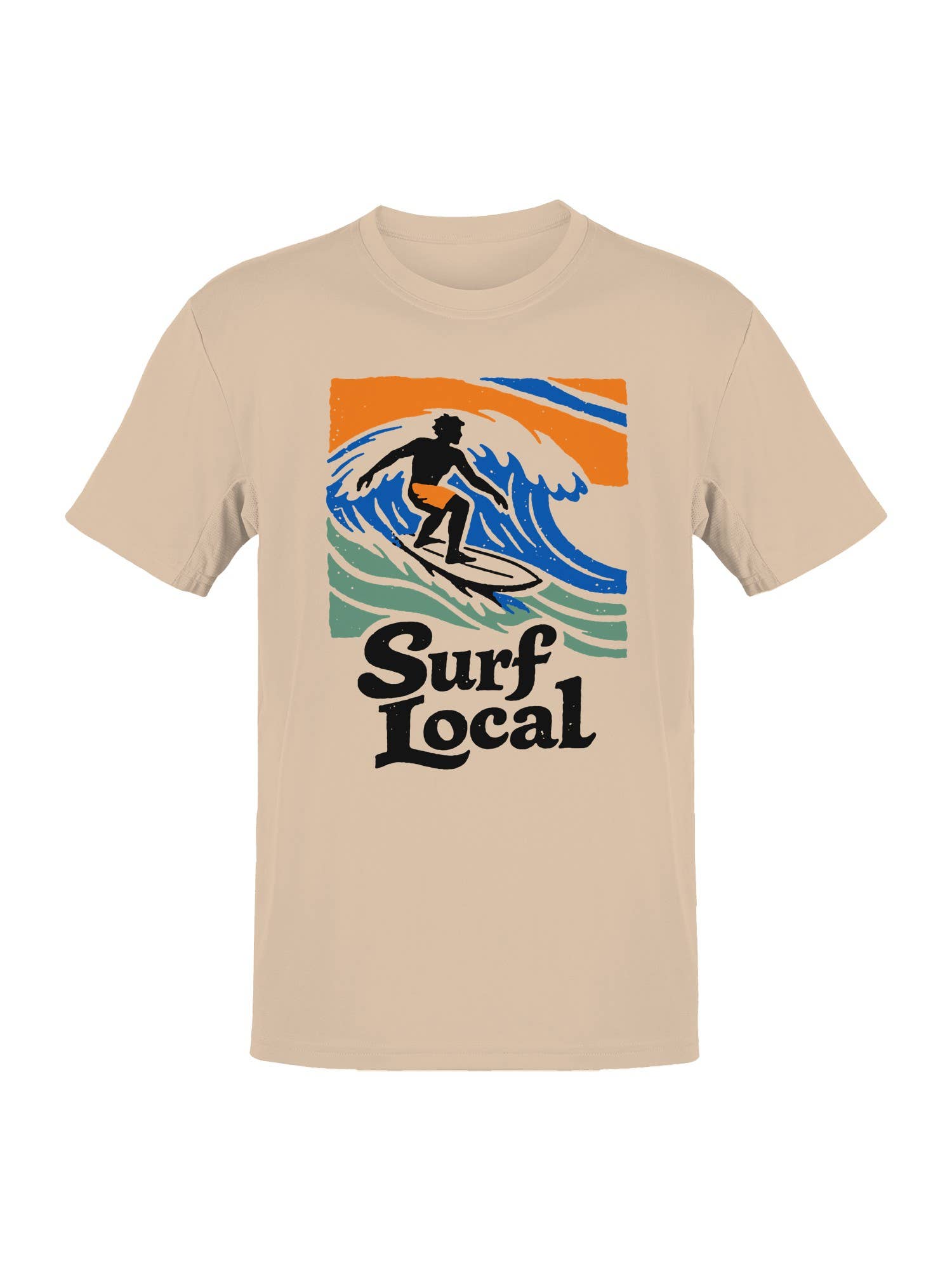 Surf Local Wave Rider Design Men's T-Shirt Hoodie, Sweatshirt | PodTeesHub.com