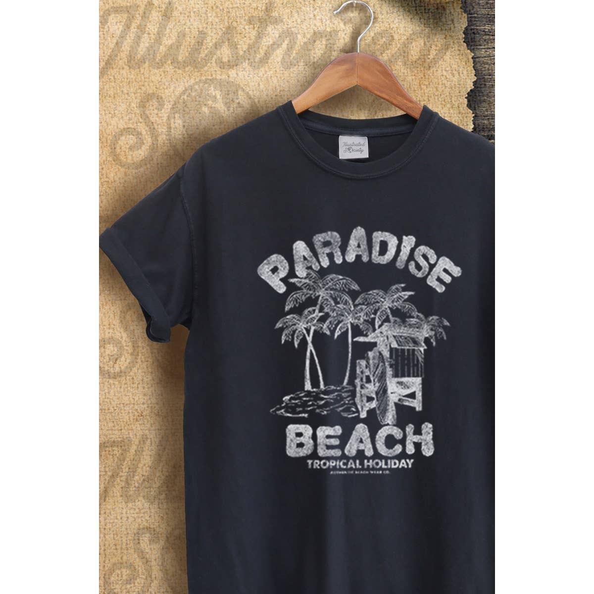 Paradise Beach Vintage Graphic  Tee Hoodie, Sweatshirt | PodTeesHub.com