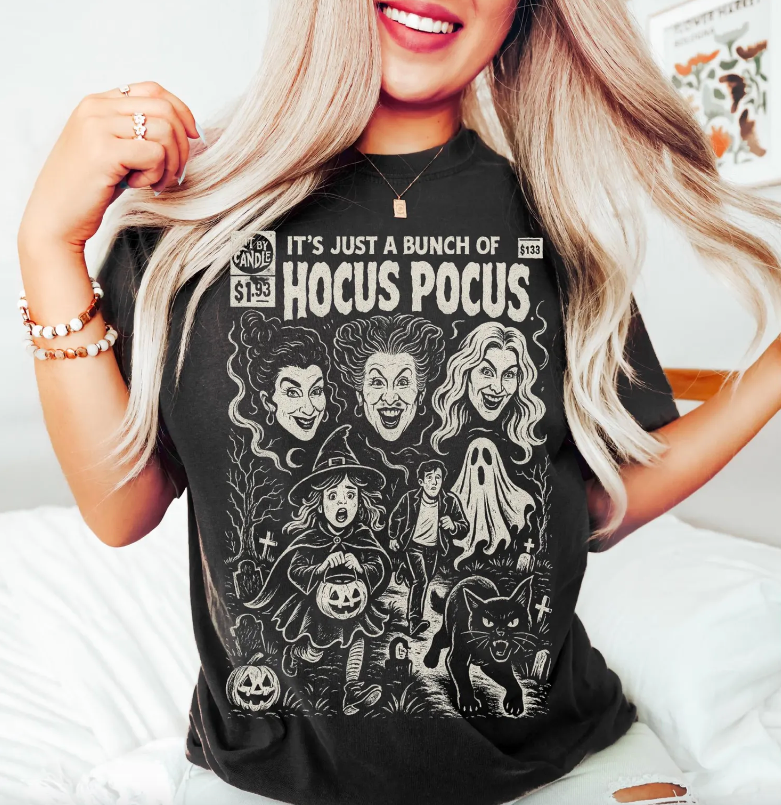 Hocus Pocus Comfort Color Tee Hoodie, Sweatshirt | PodTeesHub.com