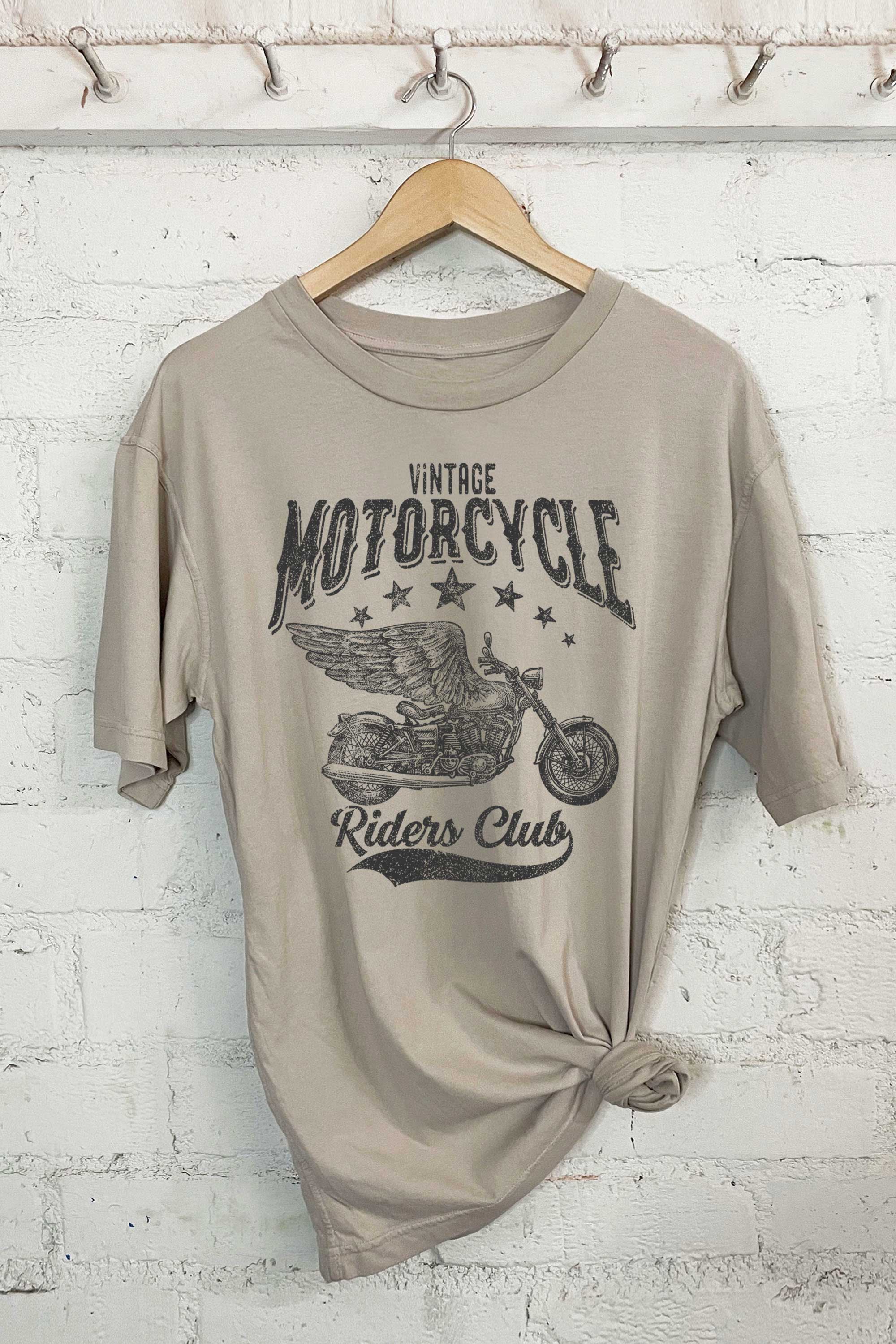 Vintage Motorcycle Riders Club-Oversized Tee Hoodie, Sweatshirt | PodTeesHub.com