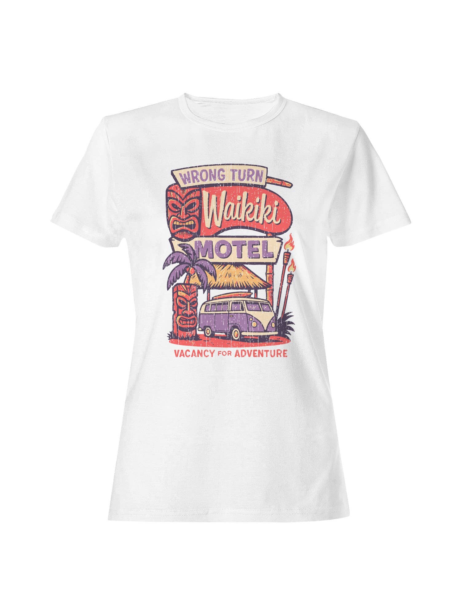 Waikiki Motel Adventure Graphic Women's T-Shirt Hoodie, Sweatshirt | PodTeesHub.com