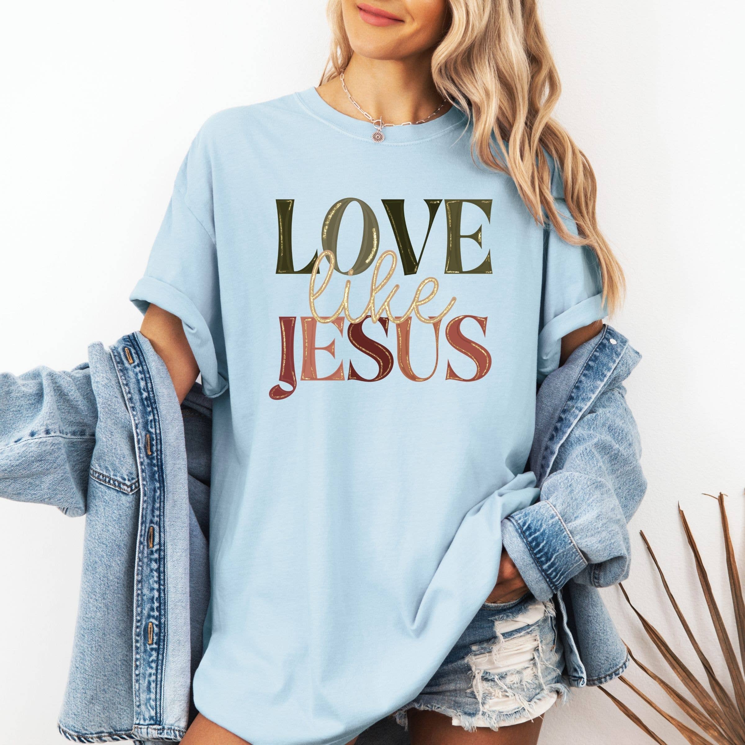 Love Like Jesus Floral Western Spring Graphic Tee Hoodie, Sweatshirt | PodTeesHub.com