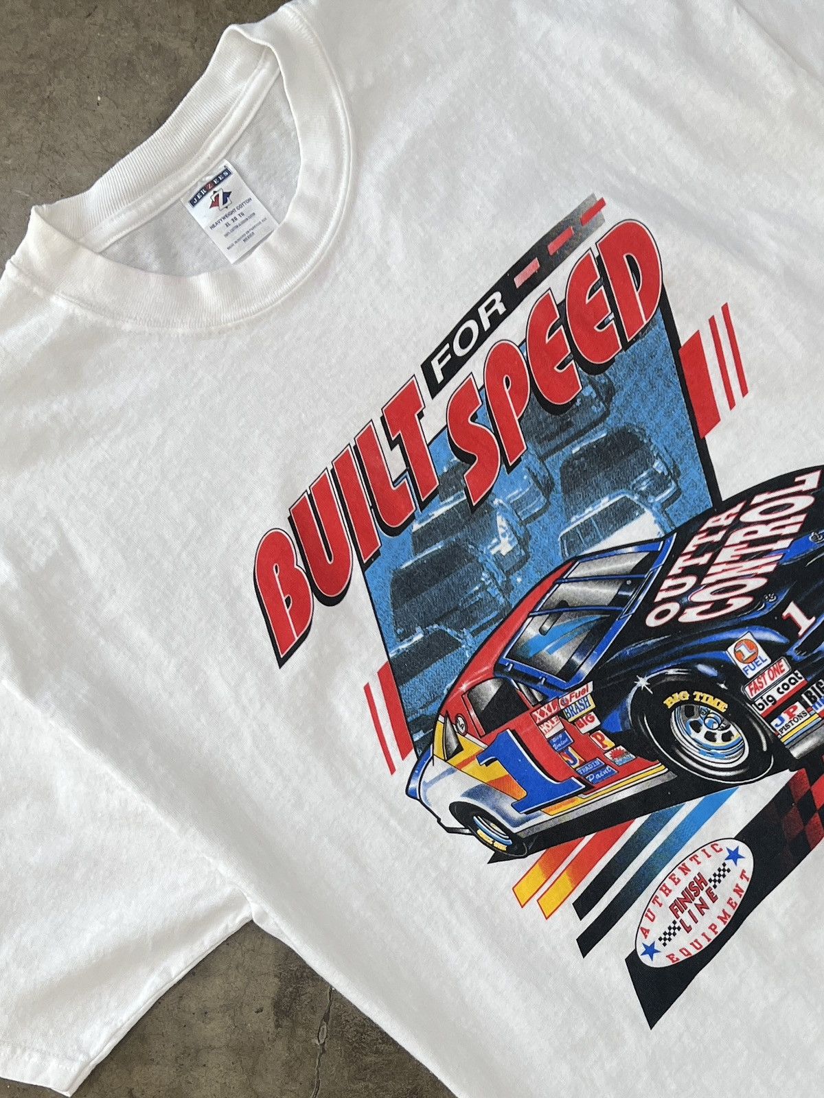 Nascar Vintage Built Speed Outta Control Racing Finish Xl T-Shirts, Hoodie, Sweatshirt
