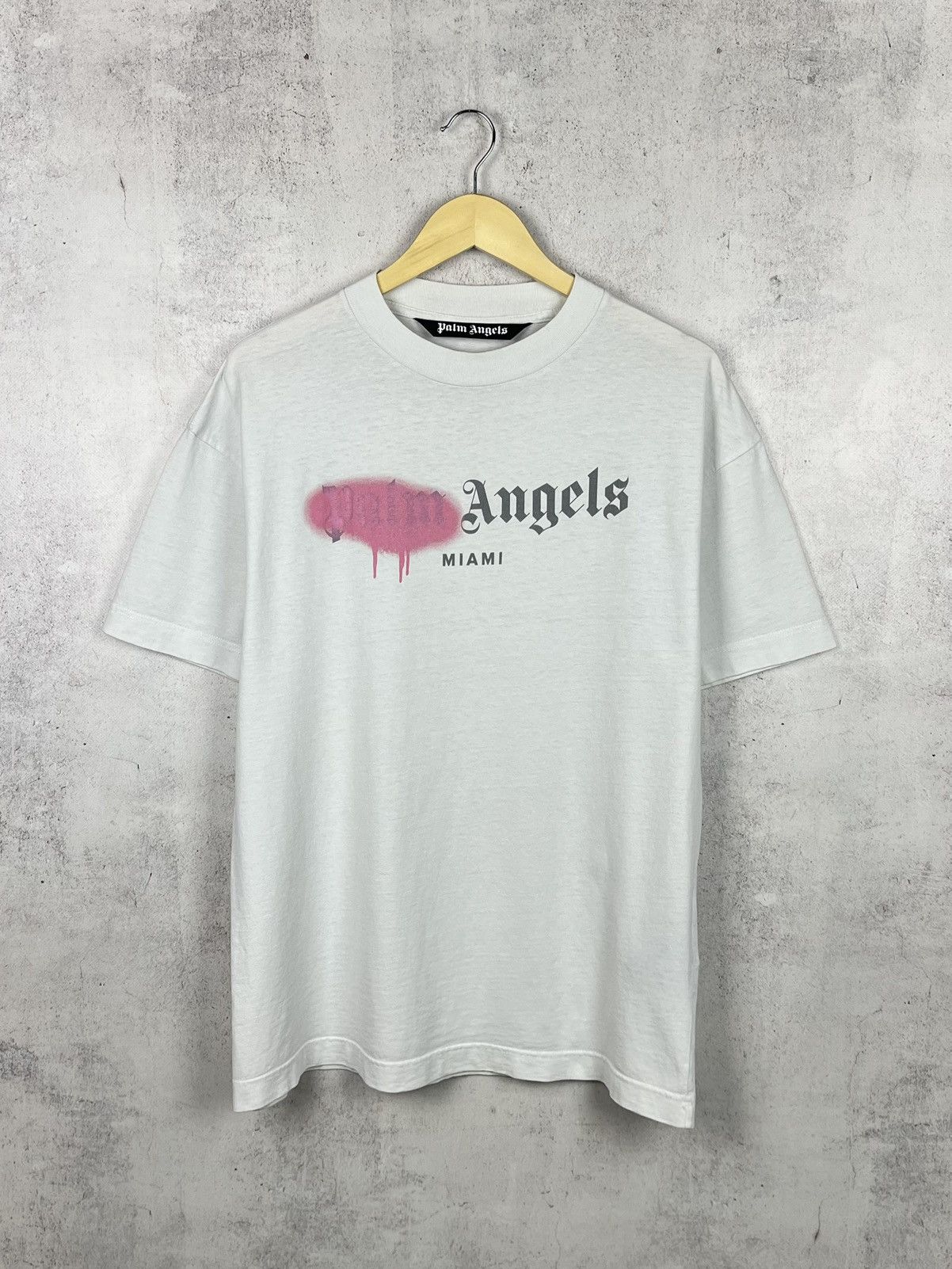 Angels Palm Angels Miami Spray Paint T Shirt Rare Retro Hype Y2k Hoodie, Sweatshirt | PodTeesHub.com