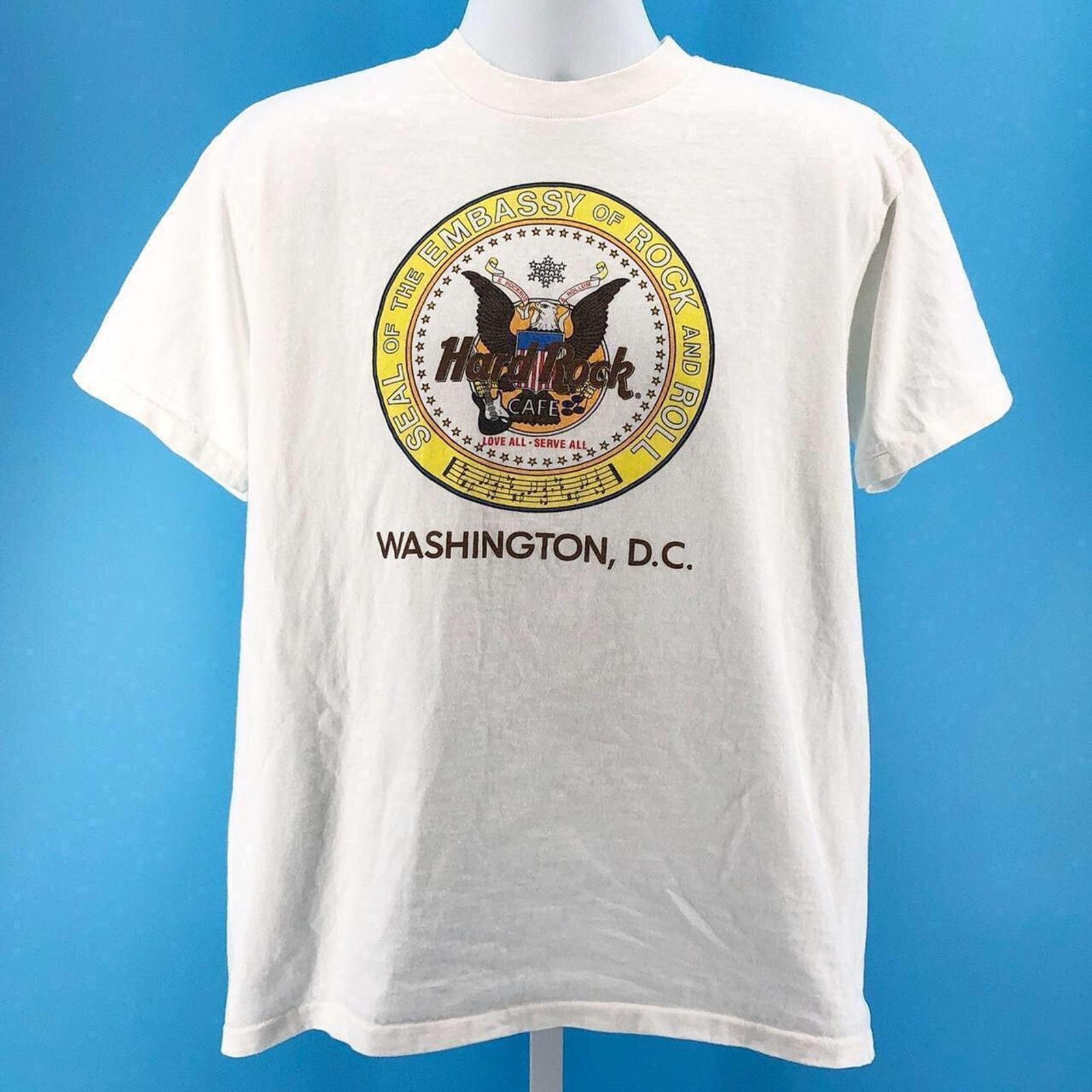 Vintage Hard Rock Cafe Washington Dc Tshirt 90s 1990s Vintage Hoodie, Sweatshirt | PodTeesHub.com
