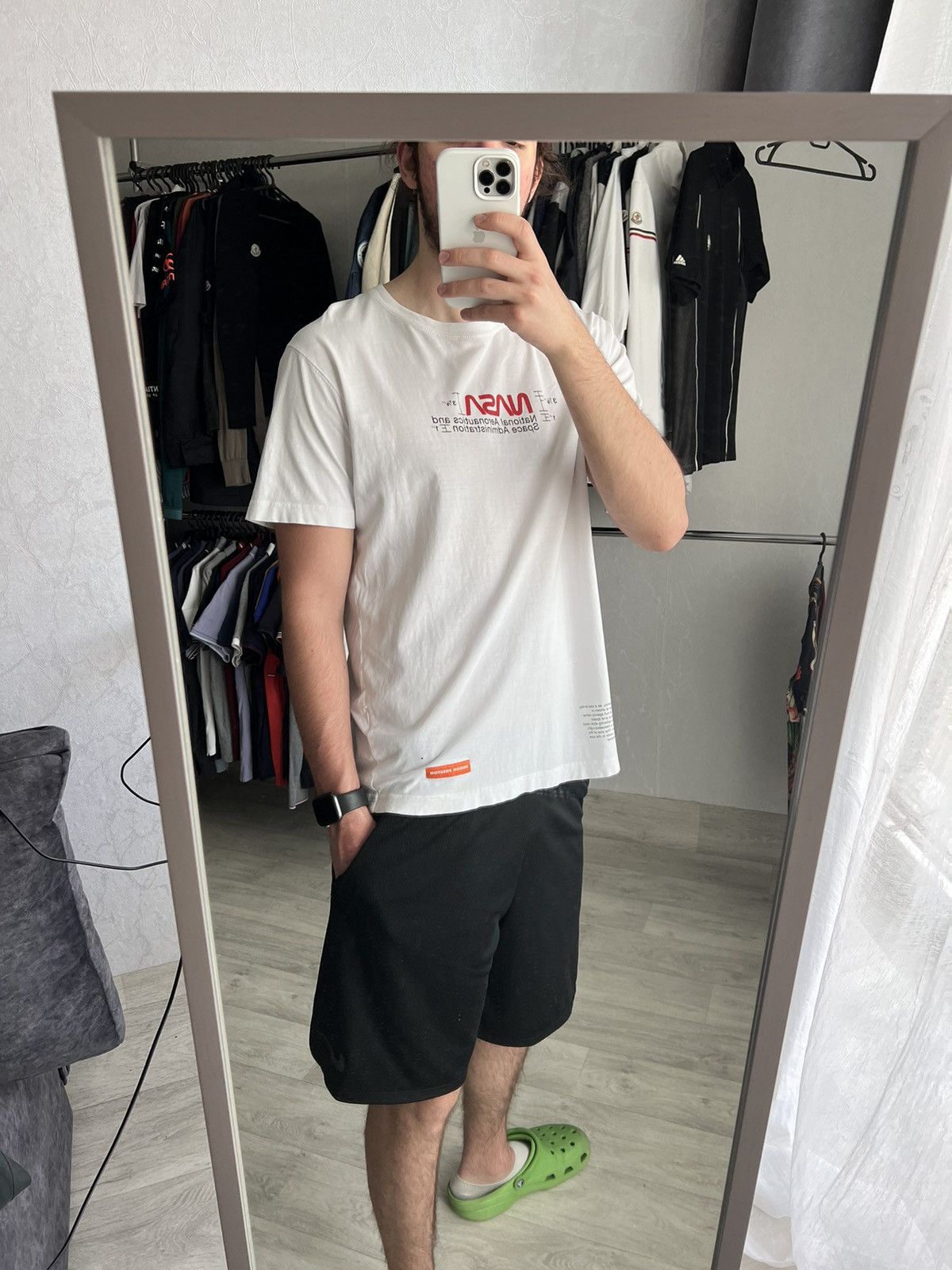 Heron Preston Nasa T Shirt Worm Hoodie, Sweatshirt | PodTeesHub.com