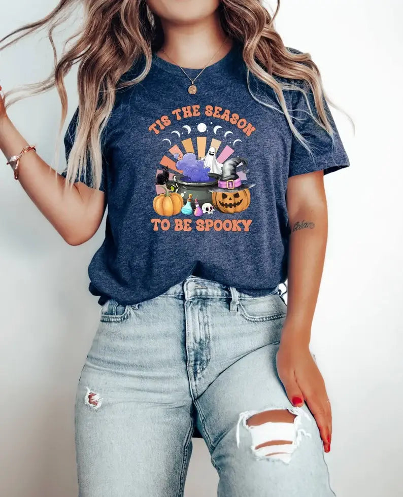 Tis the Season To Be Spooky T-Shirt Hoodie, Sweatshirt | PodTeesHub.com