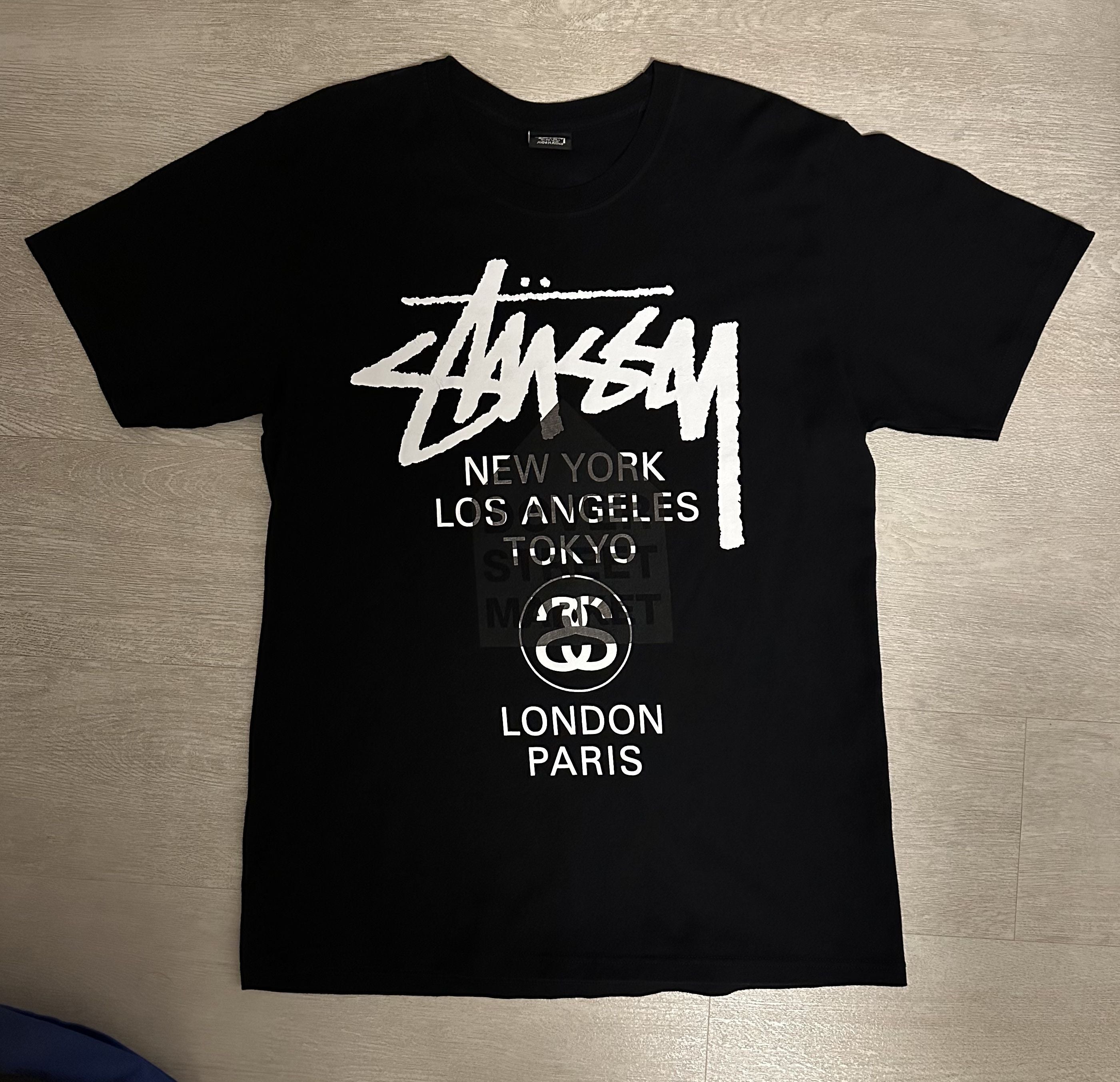 Stussy X Dover Street Market World Tour Tee Hoodie, Sweatshirt | PodTeesHub.com