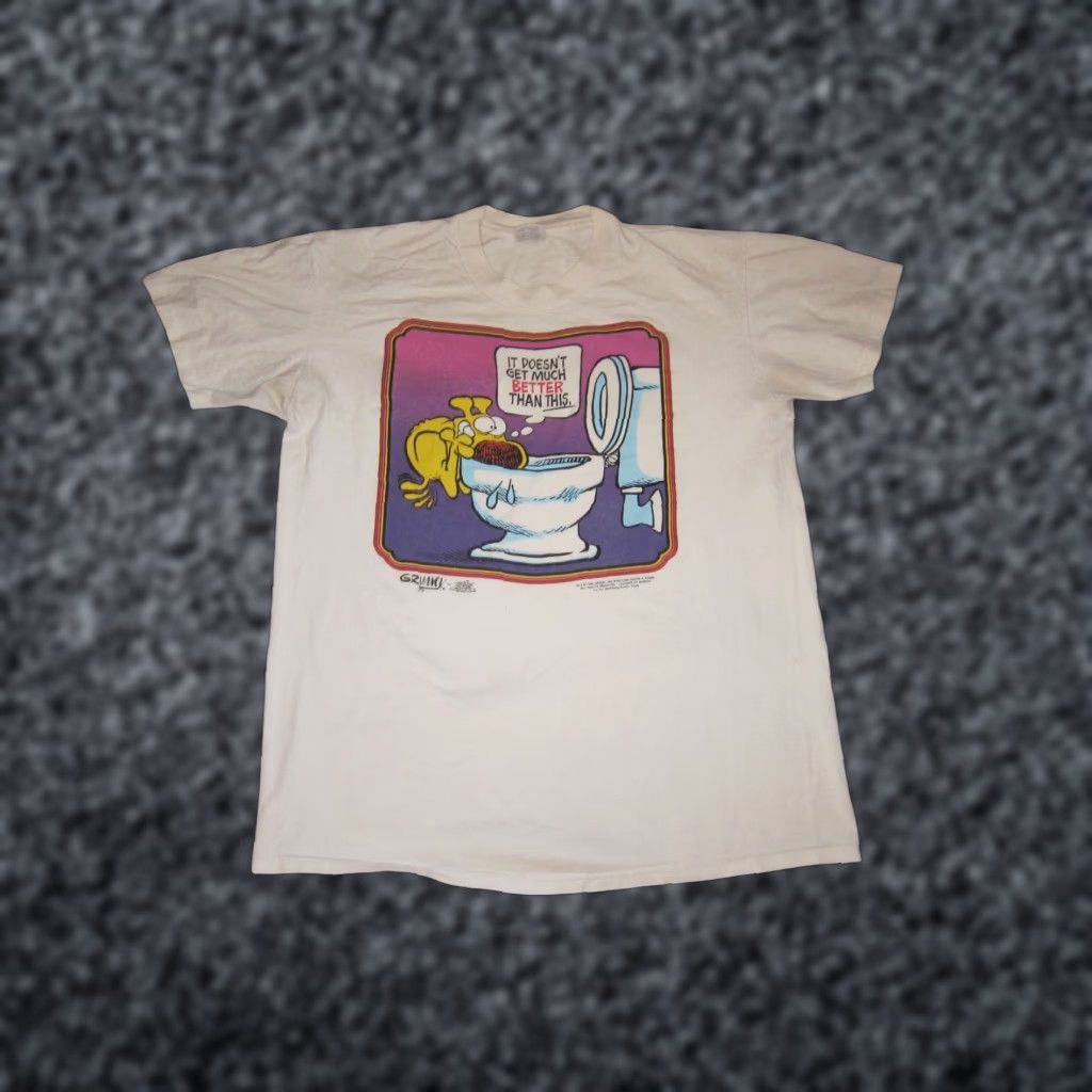 Vintage 80s Mother Goose Grimm Grimmy Funny T Shirt L Unisex Adult Graphic Tee White 100 Cott Hoodie, Sweatshirt