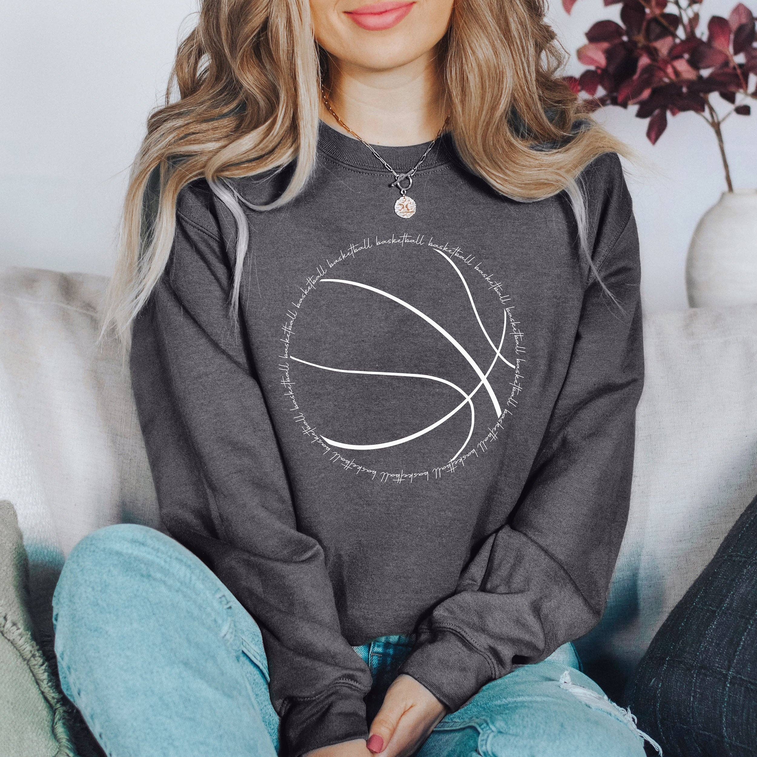 Chic Basketball Word Art Wh Sweatshirt T-Shirts, Hoodie | PodTeesHub.com