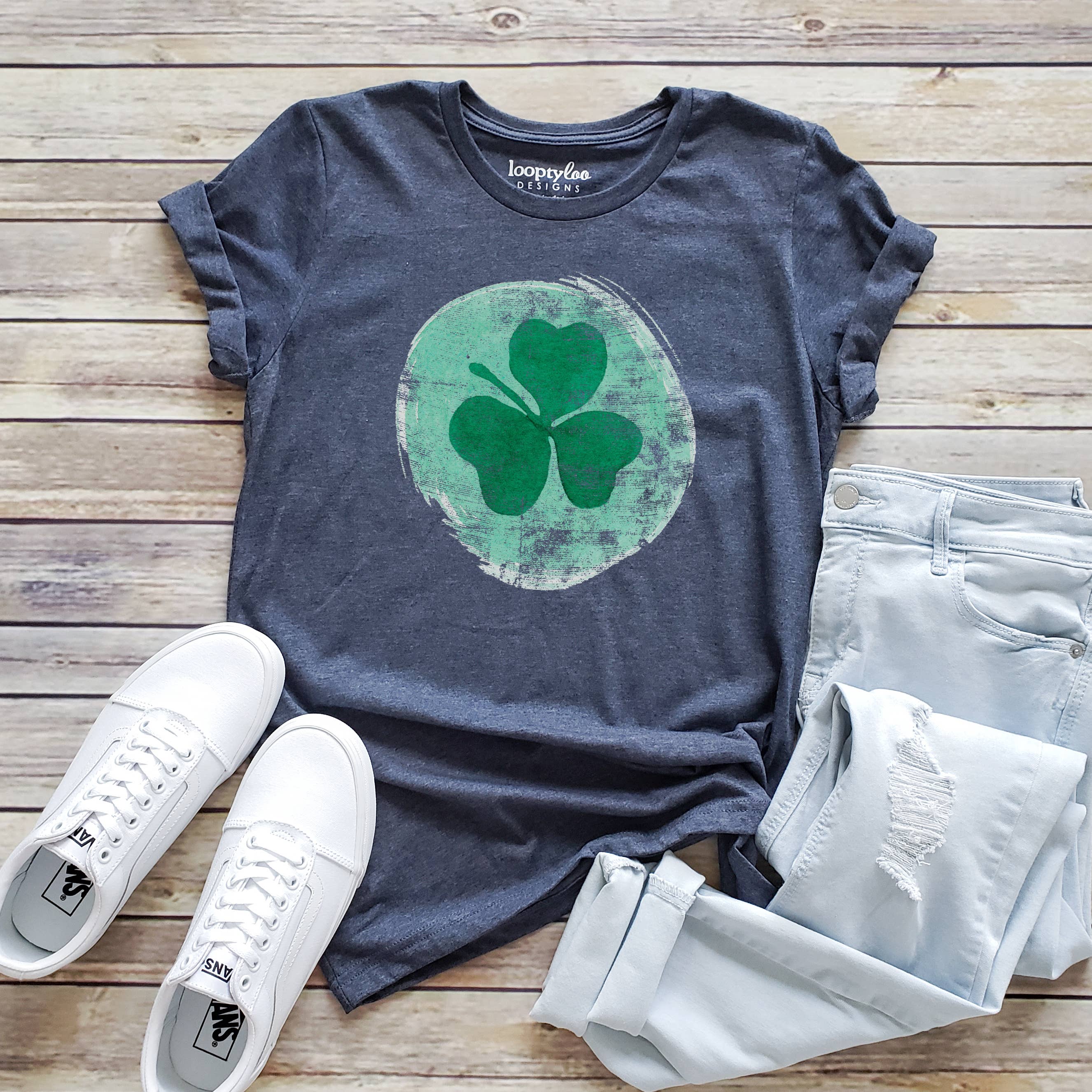 Classic Clover Tee | St. Patrick's Day | Sizes XS-2XL Hoodie, Sweatshirt | PodTeesHub.com