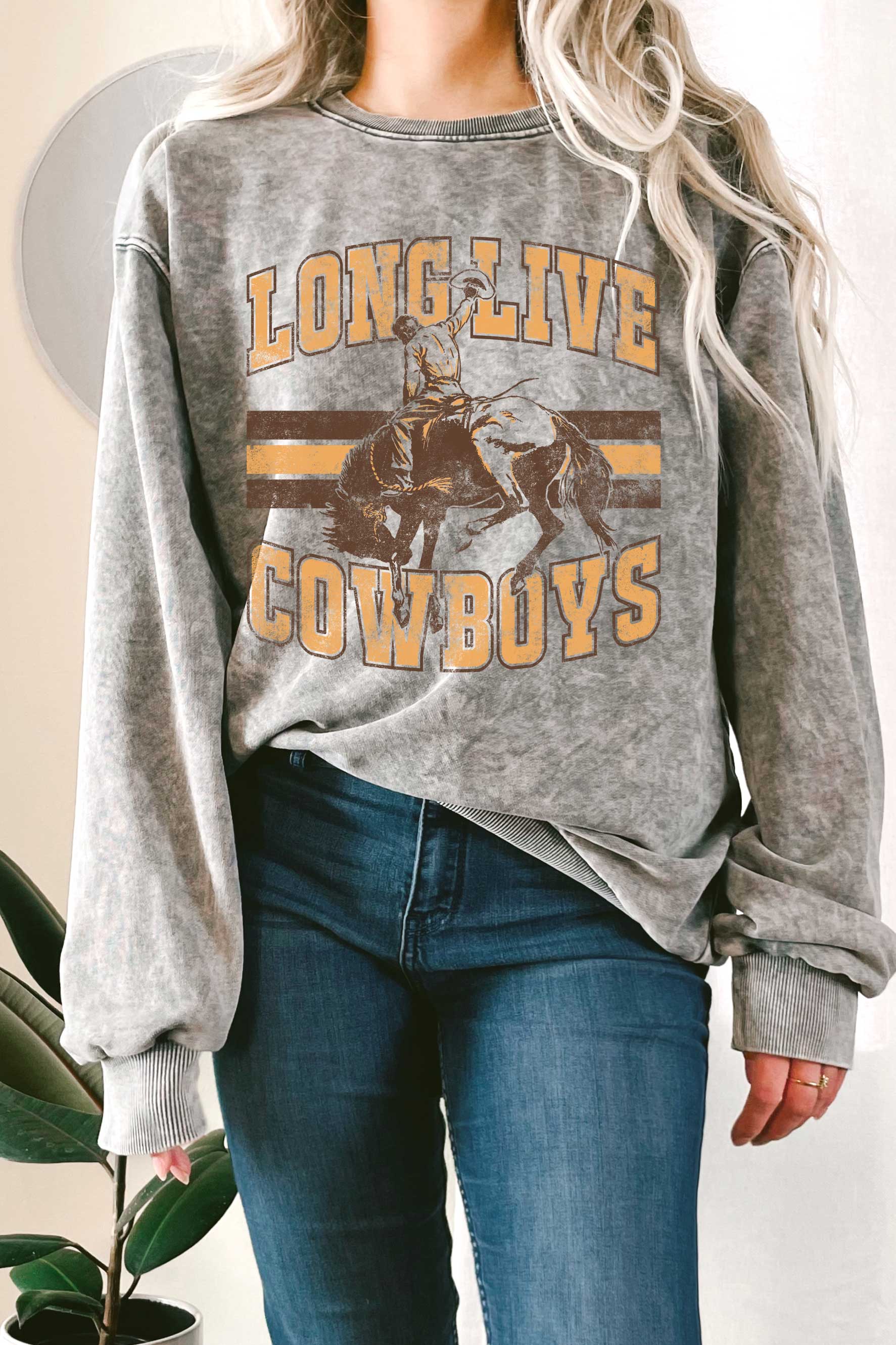 Long Live Cowboys Mineral Graphix Terry Sweatshirt T-Shirts, Hoodie | PodTeesHub.com