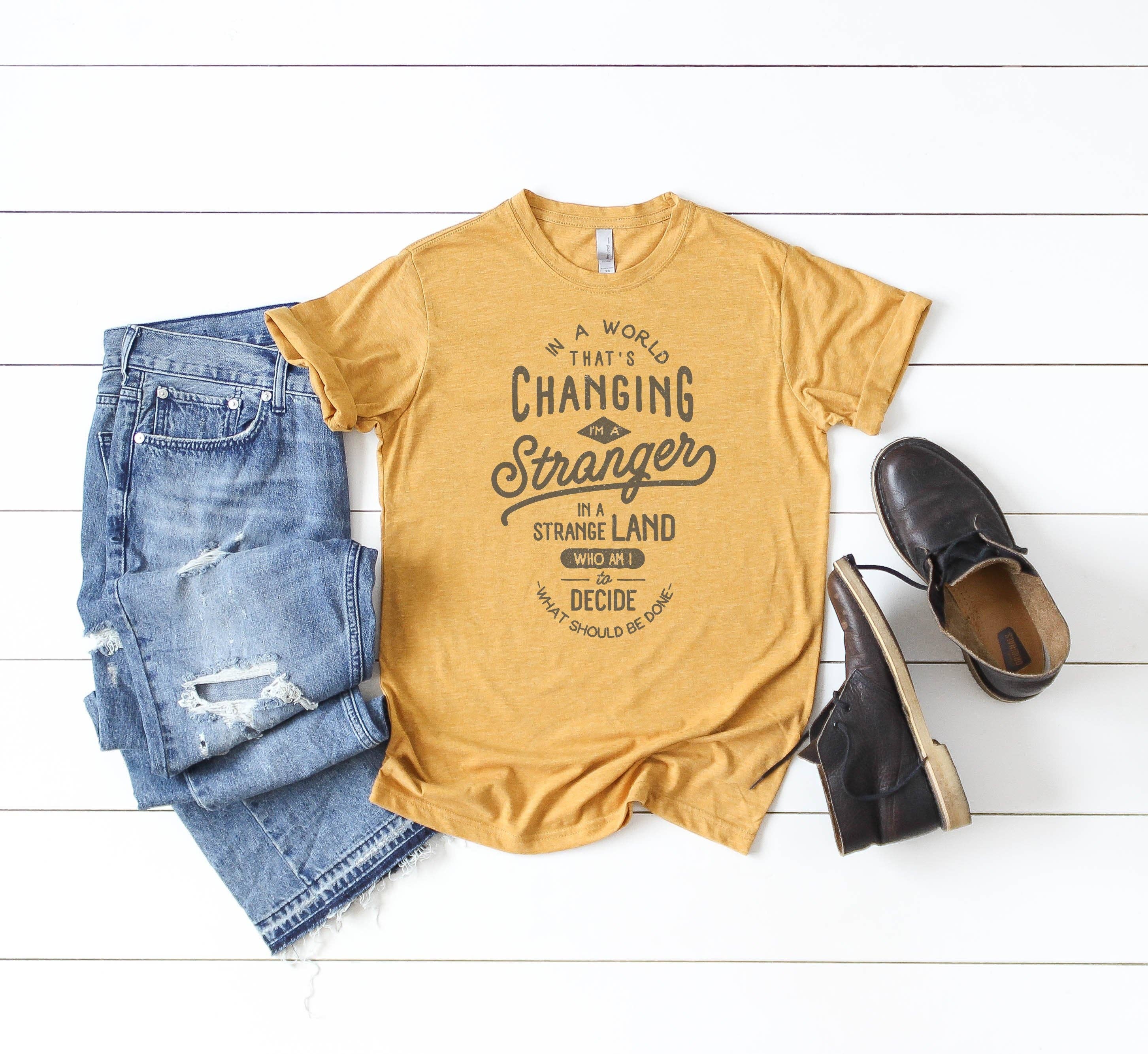 In A World That's Changing - Women's Screen Printed T-Shirt Hoodie, Sweatshirt | PodTeesHub.com