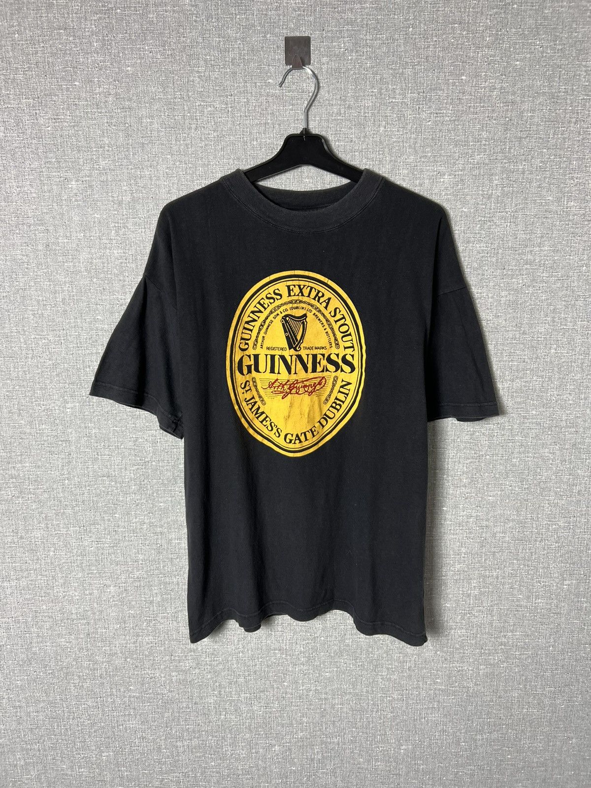 Vintage 90s Guinness Big Logo Tee Hoodie, Sweatshirt | PodTeesHub.com