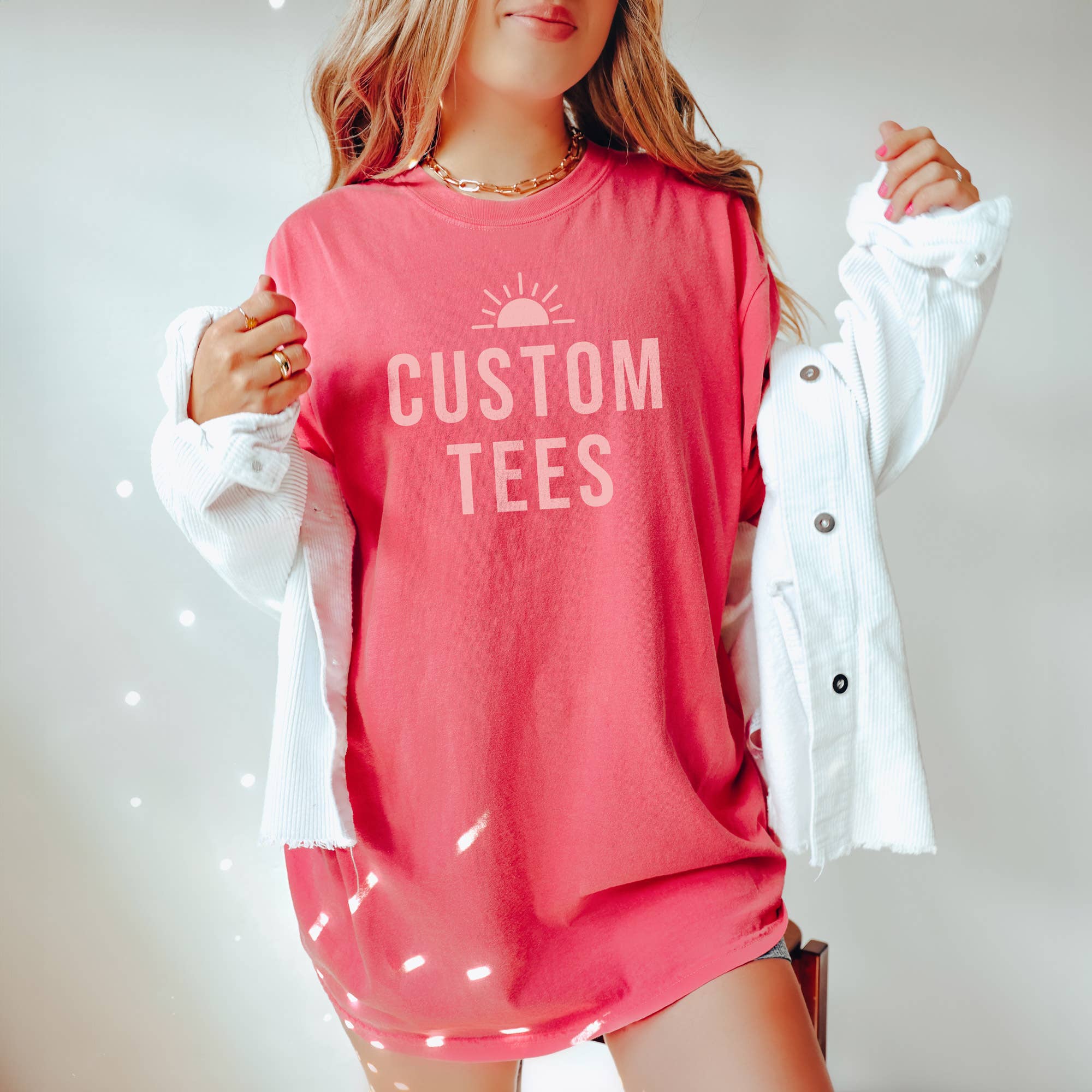 Custom Comfort Color Tee, Name Location Logo, Summer Colors Hoodie, Sweatshirt | PodTeesHub.com