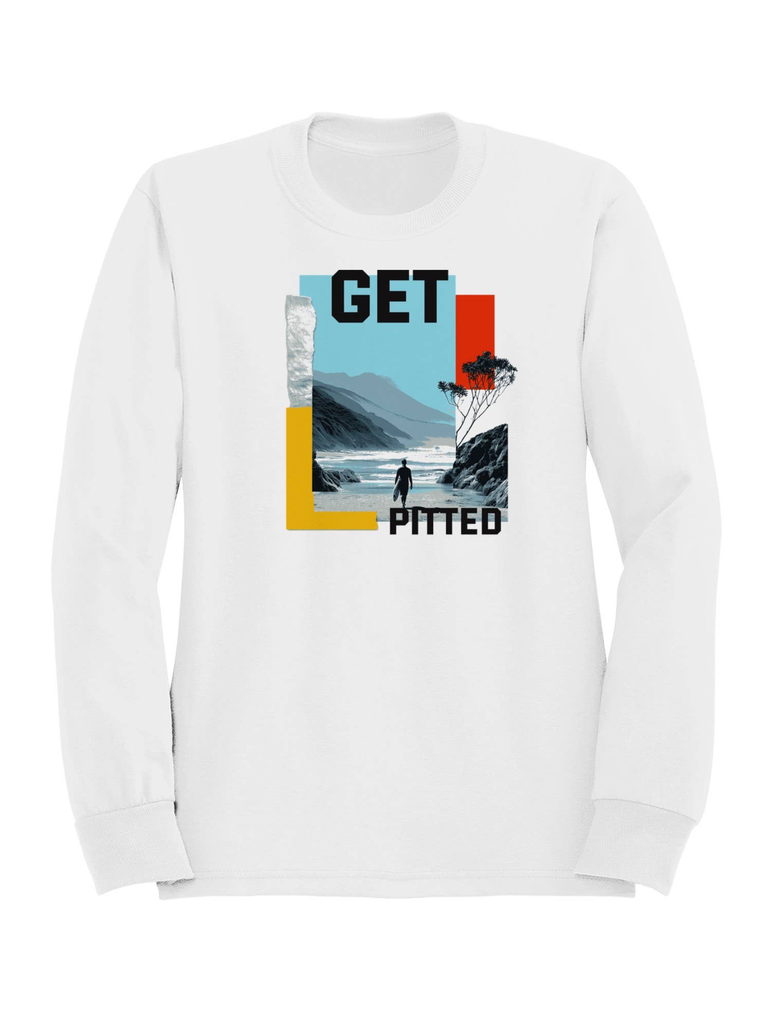 Get Pitted Surf Adventure Art Women's Sweatshirt T-Shirts, Hoodie | PodTeesHub.com