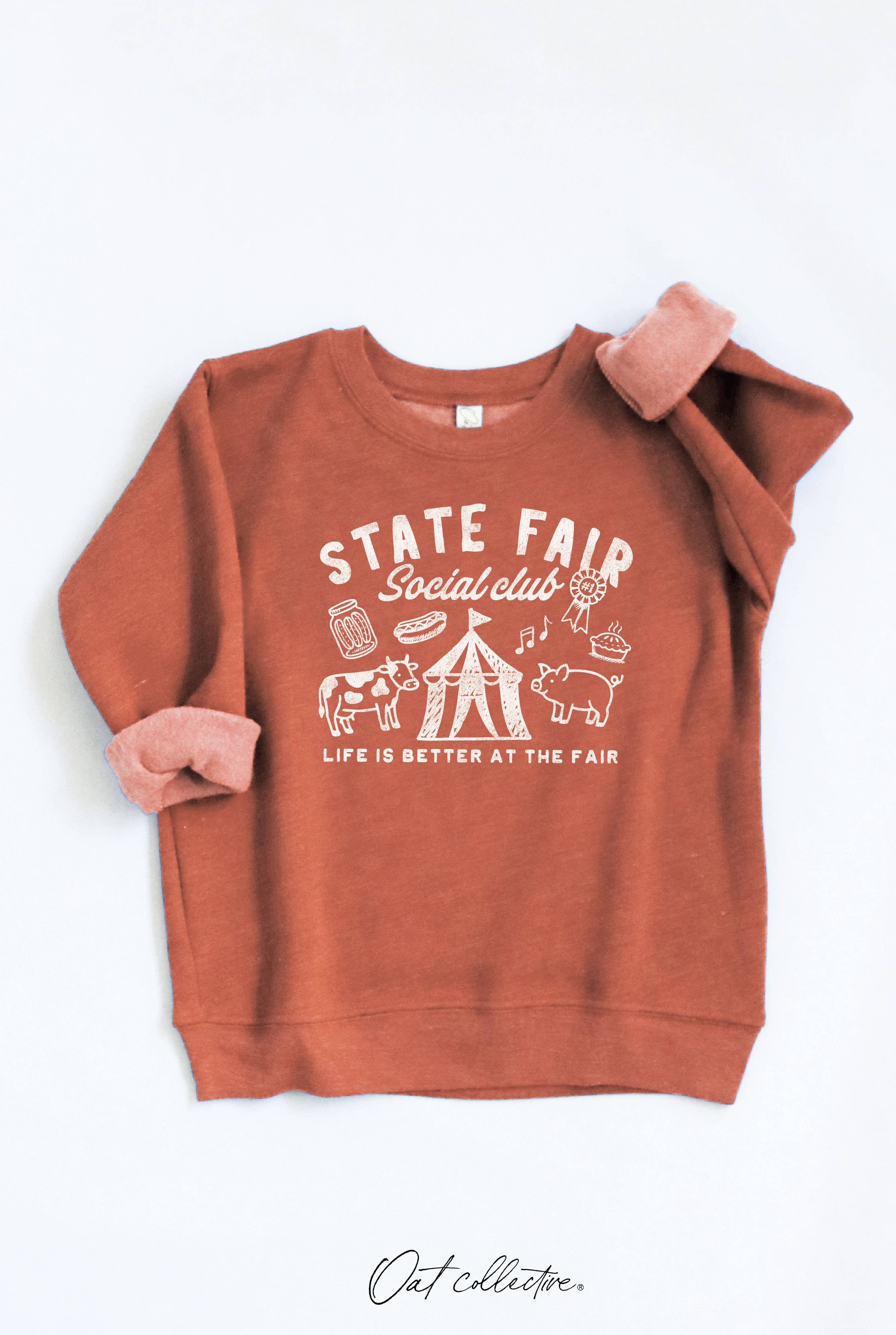 State Fair Social Club Toddler Graphic Sweatshirt T-Shirts, Hoodie | PodTeesHub.com