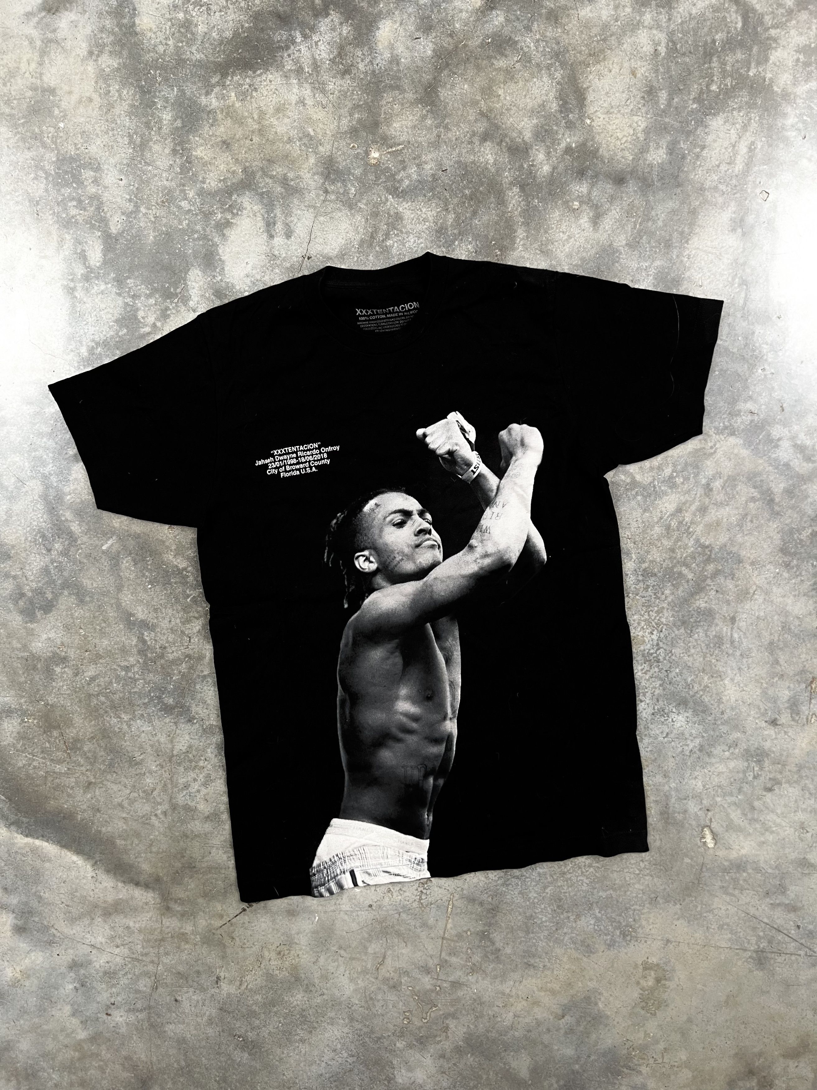 Rap Tees Xxxtentacion Crossed Arms Memorial Tee Black Medium Xxx Hoodie, Sweatshirt | PodTeesHub.com