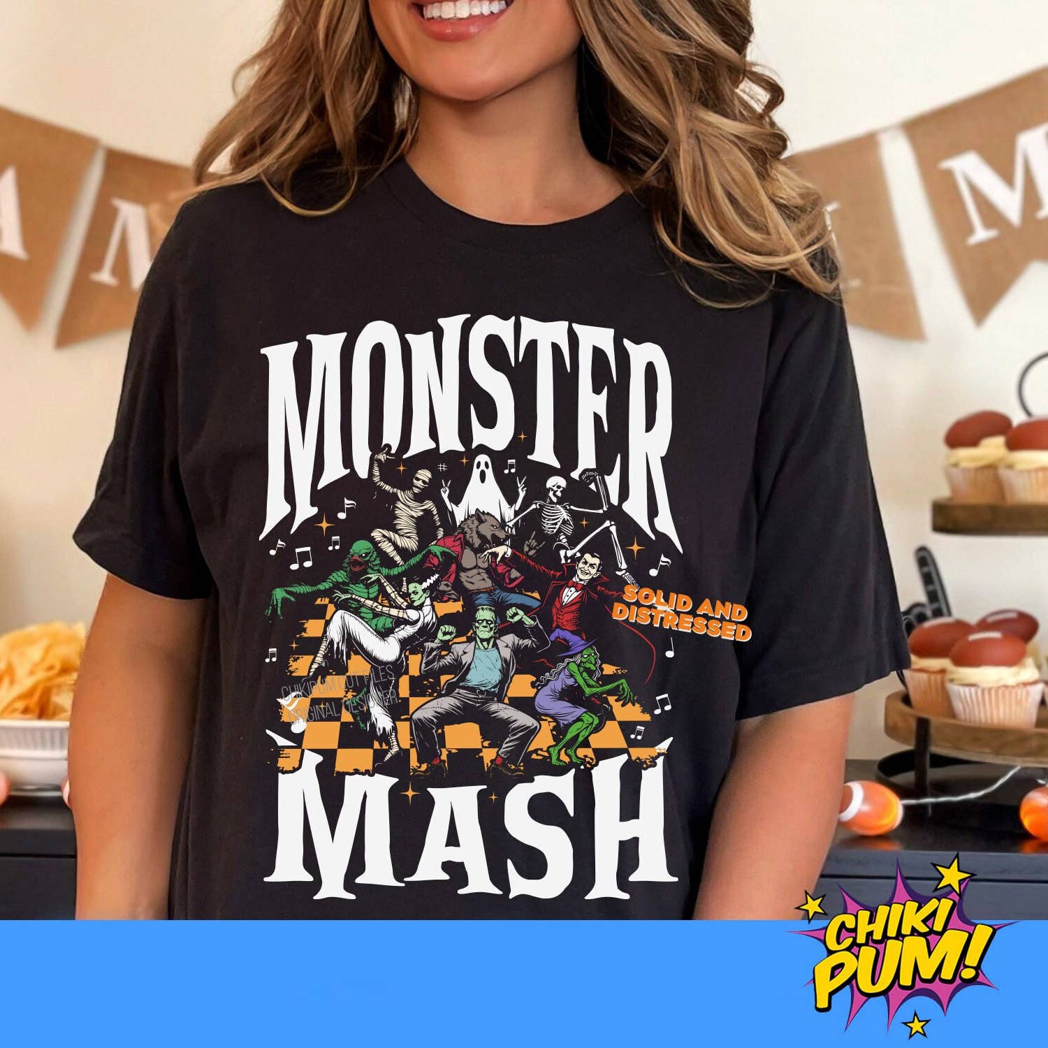Monster Mash Retro Halloween Shirt - Funny Trending Design Hoodie, Sweatshirt | PodTeesHub.com