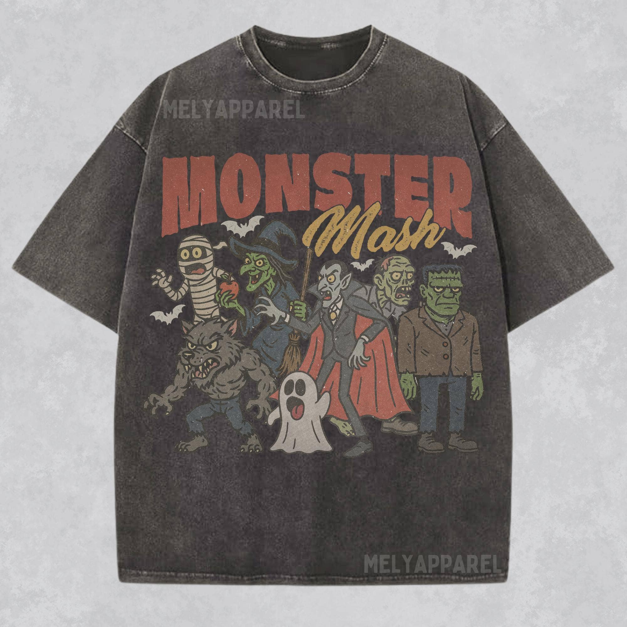 Monsters Shirt Retro Halloween Tshirt Horror Movie Vampire Hoodie, Sweatshirt | PodTeesHub.com