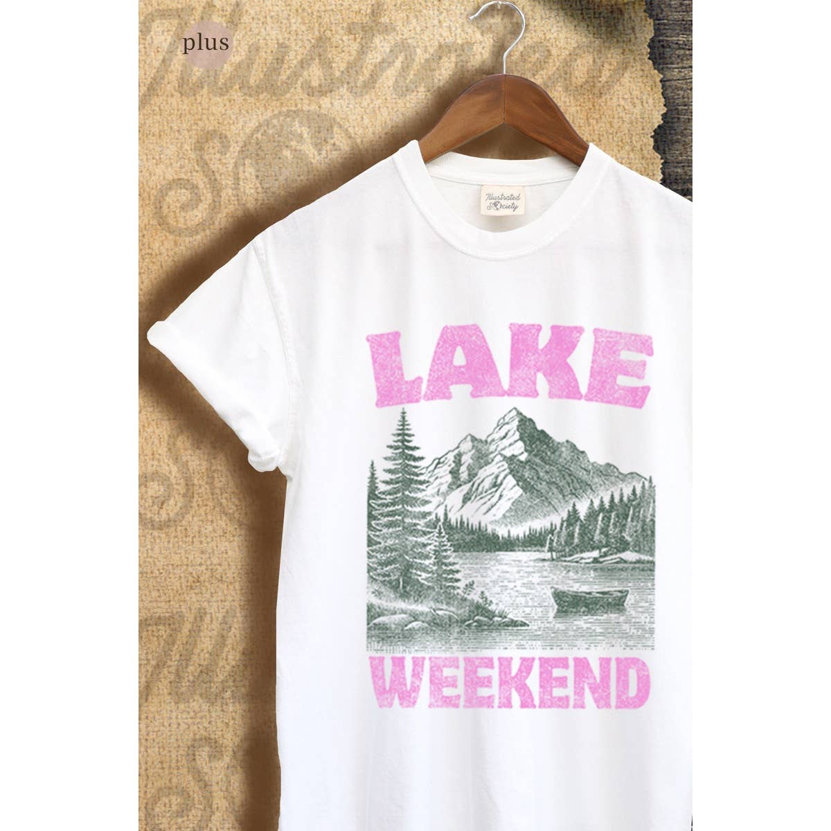 Lake Weekend Vintage Graphic Plus Tee Hoodie, Sweatshirt | PodTeesHub.com
