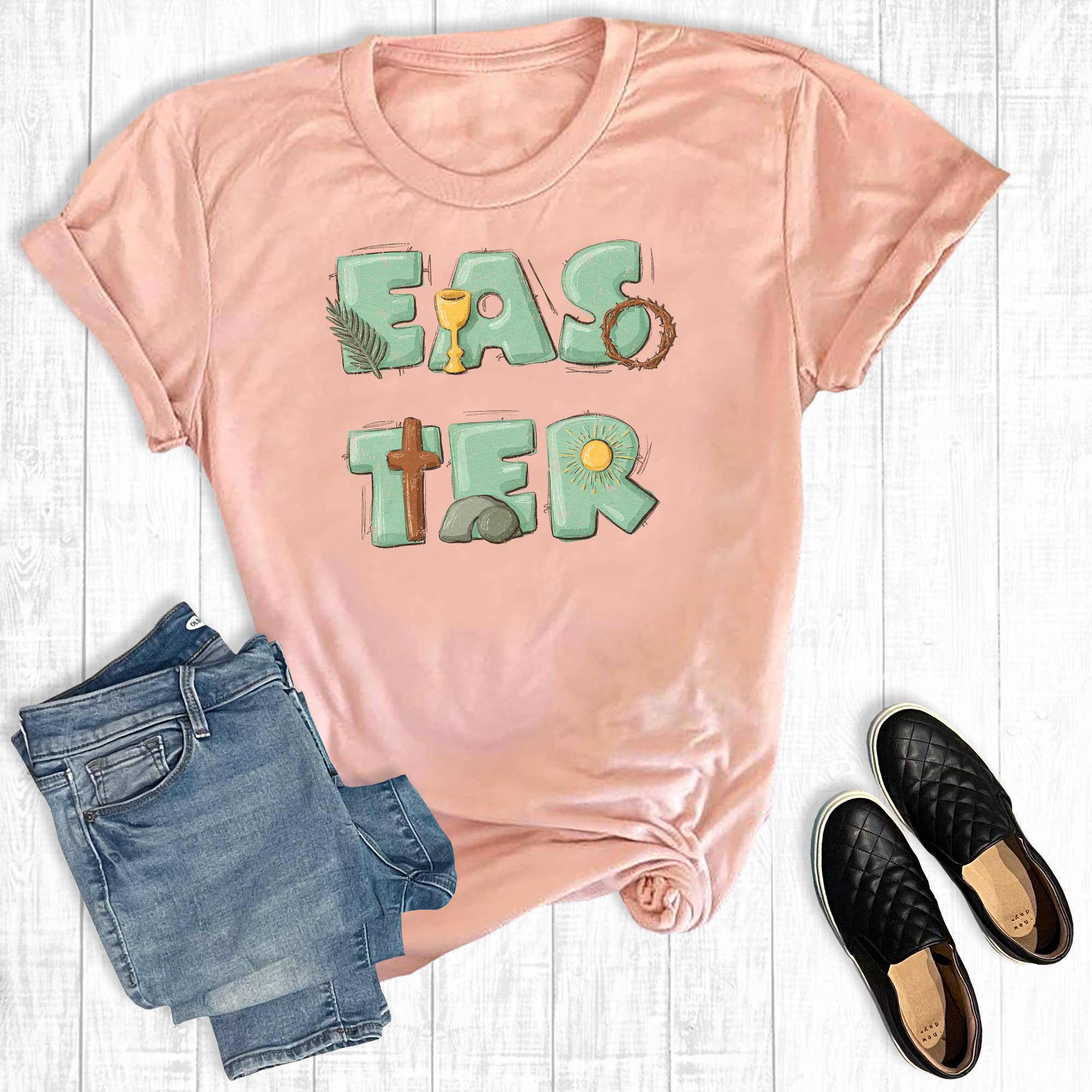 Easter Is For Jesus Graphic Tee Hoodie, Sweatshirt | PodTeesHub.com
