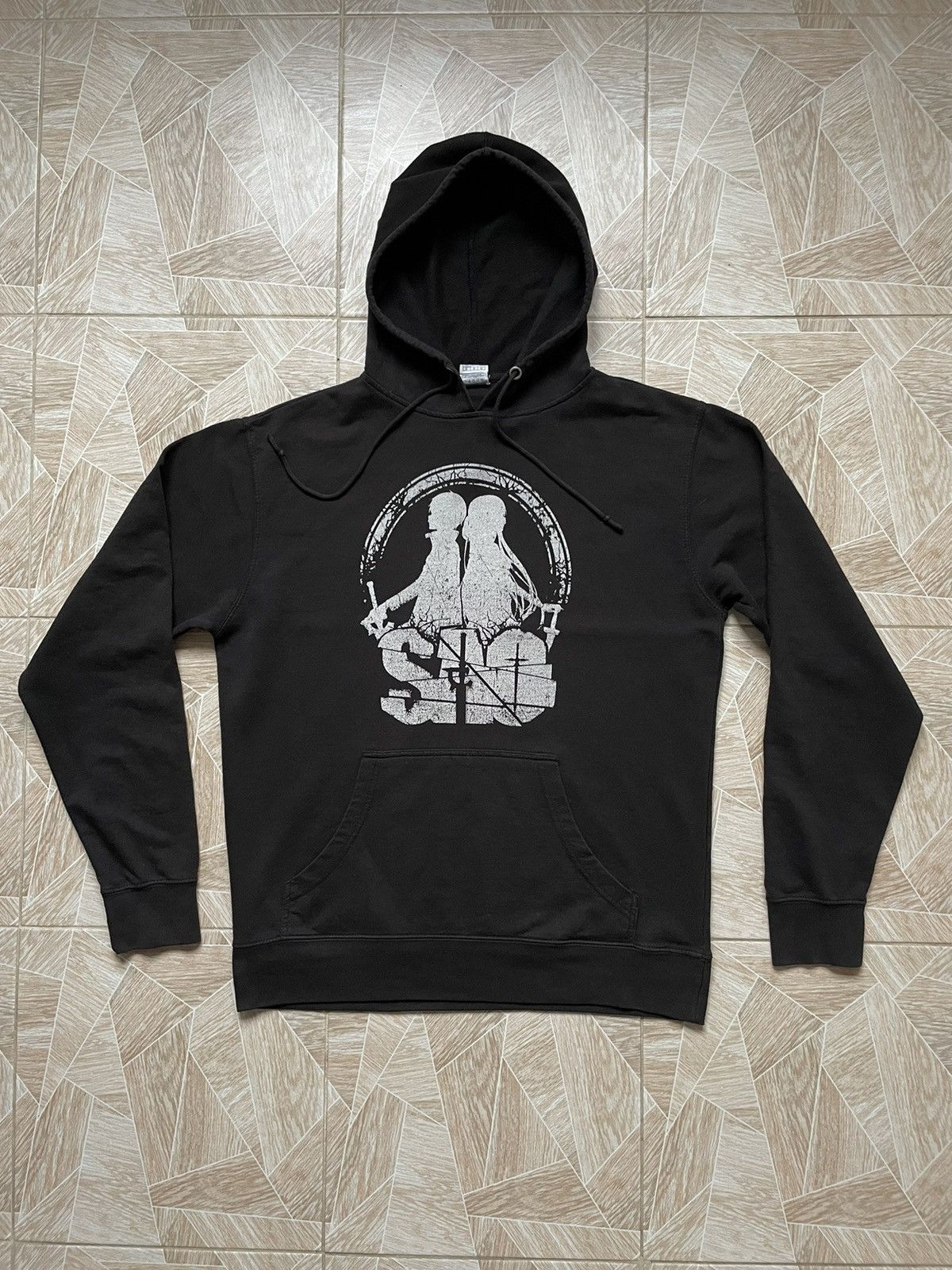 Japanese Brand X Vintage Vintage 90 S Sword Art Online Anime Big Logo Faded Hoodie T-Shirts, Sweatshirt | PodTeesHub.com