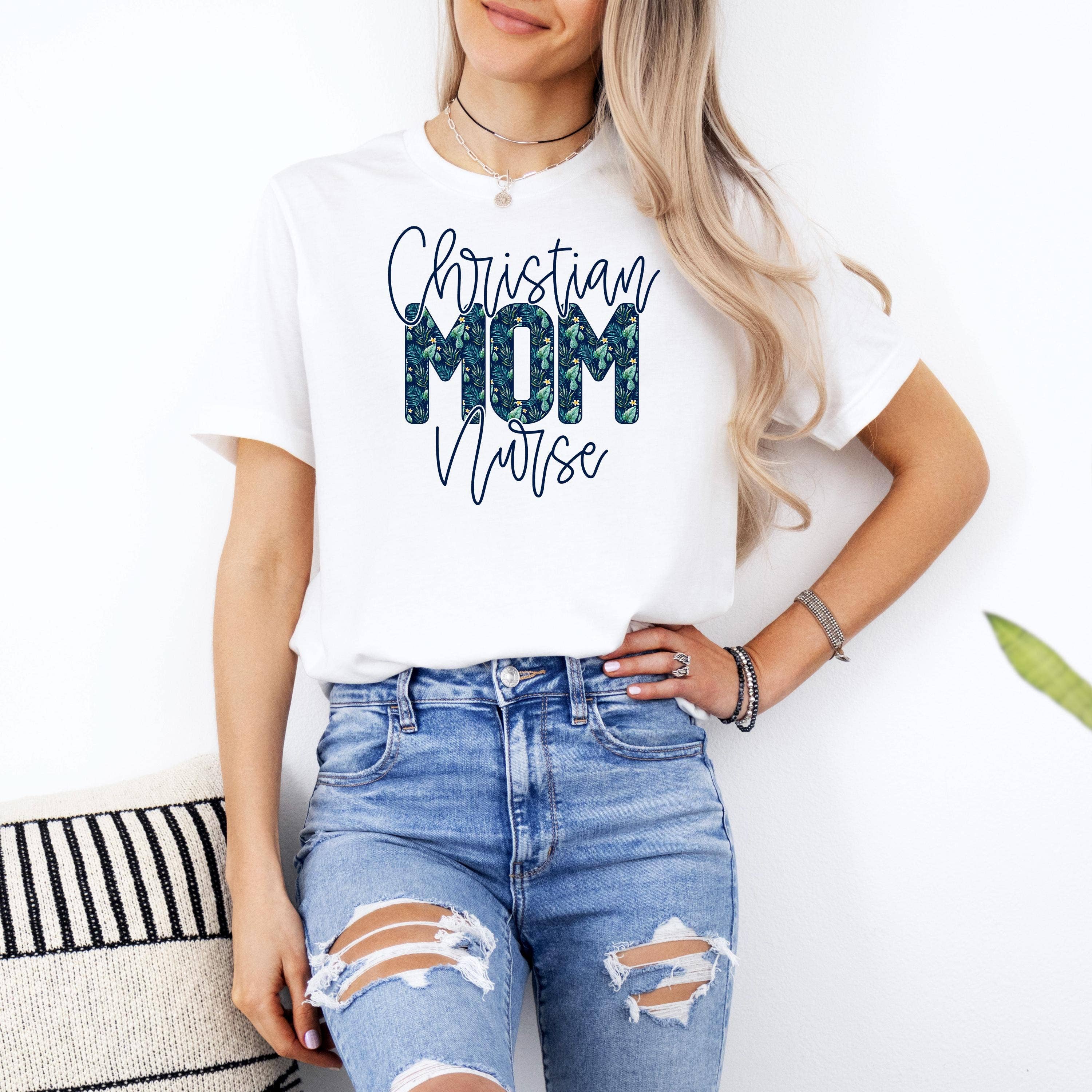 Christian Nurse Tee, Faith-Based T-Shirt, Inspirational Hoodie, Sweatshirt | PodTeesHub.com