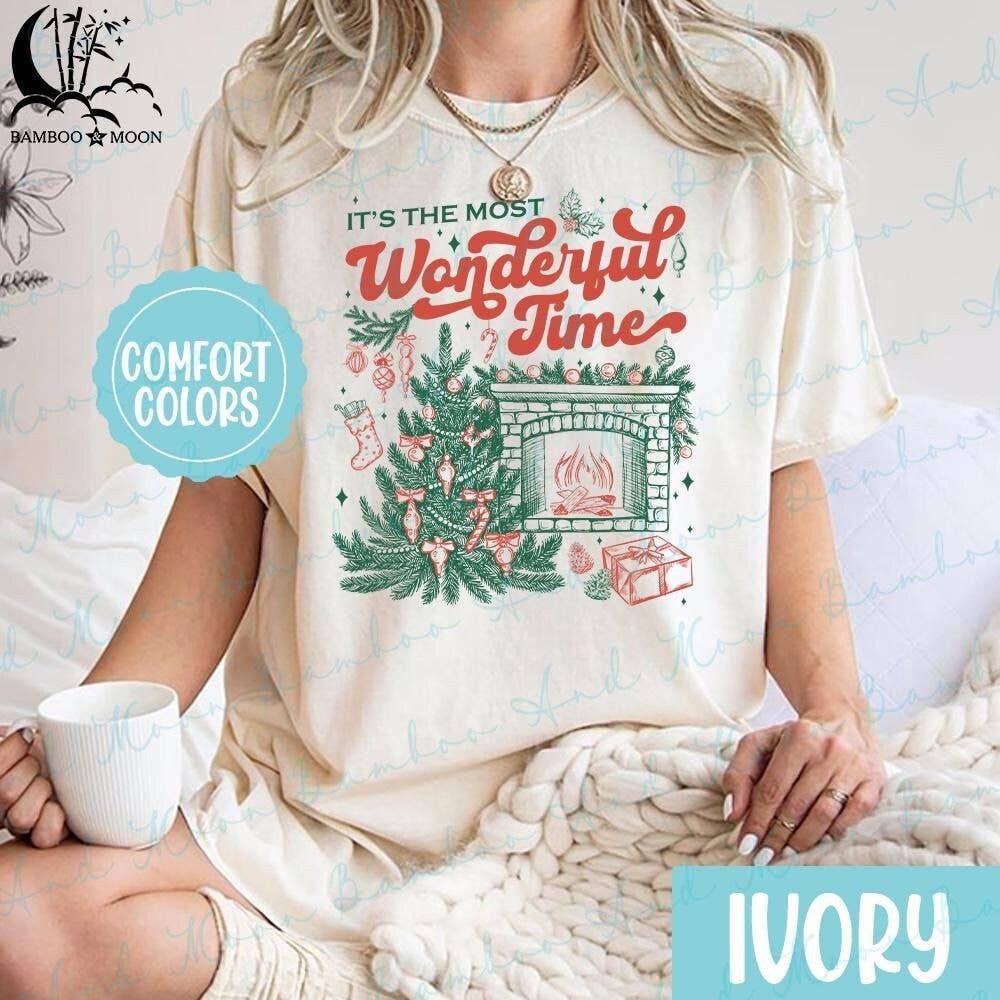Christmas Time Vintage Tee - Most Wonderful Holiday Shirt Hoodie, Sweatshirt | PodTeesHub.com