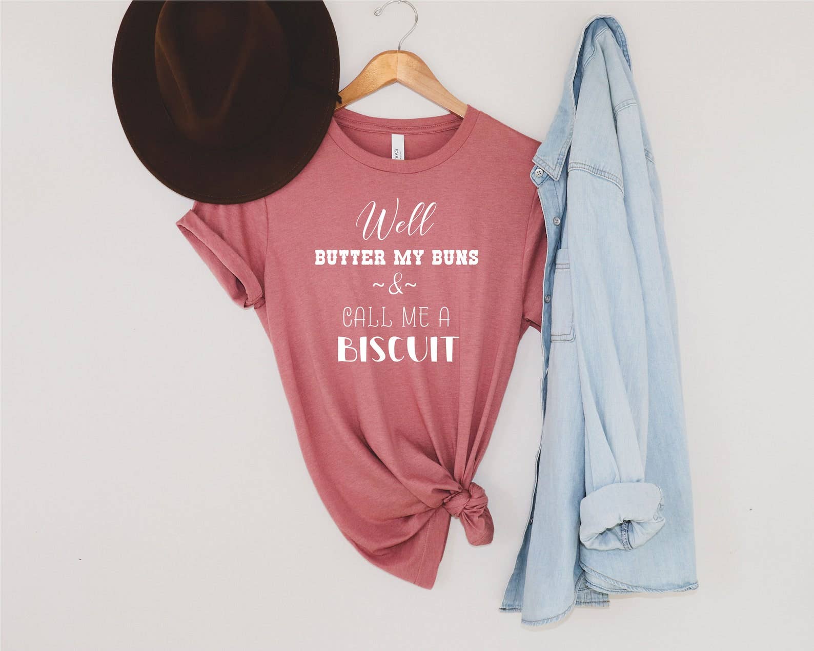 Well Butter My Buns and Call Me Biscuit T-Shirt Hoodie, Sweatshirt | PodTeesHub.com