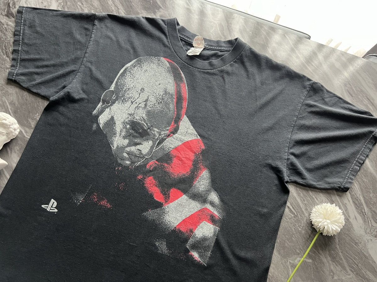 Playstation God Of War Playstation 3 031610 Promo Tees Kratos Big Face Hoodie, Sweatshirt | PodTeesHub.com
