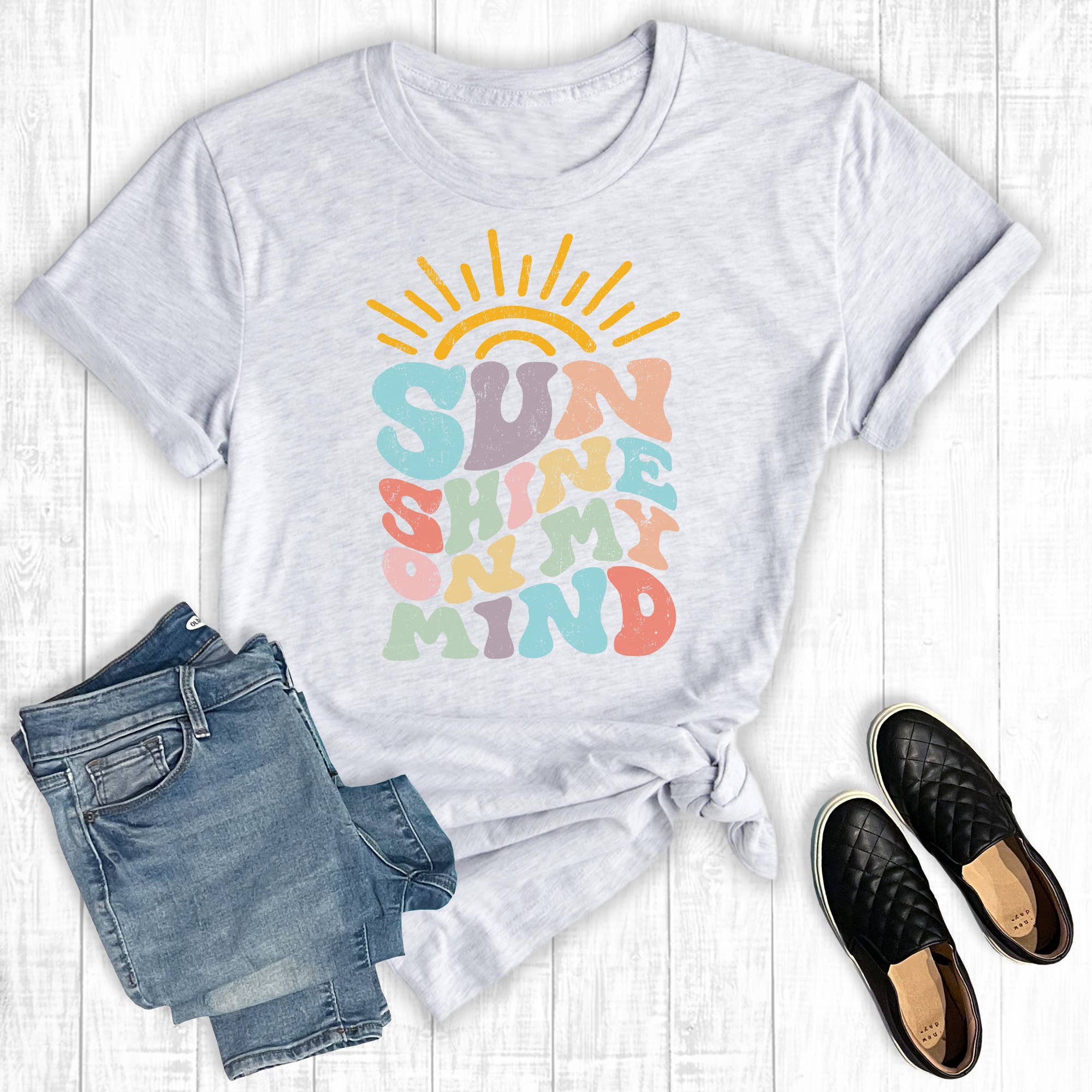 Sunshine On My Mind Graphic Tee Hoodie, Sweatshirt | PodTeesHub.com